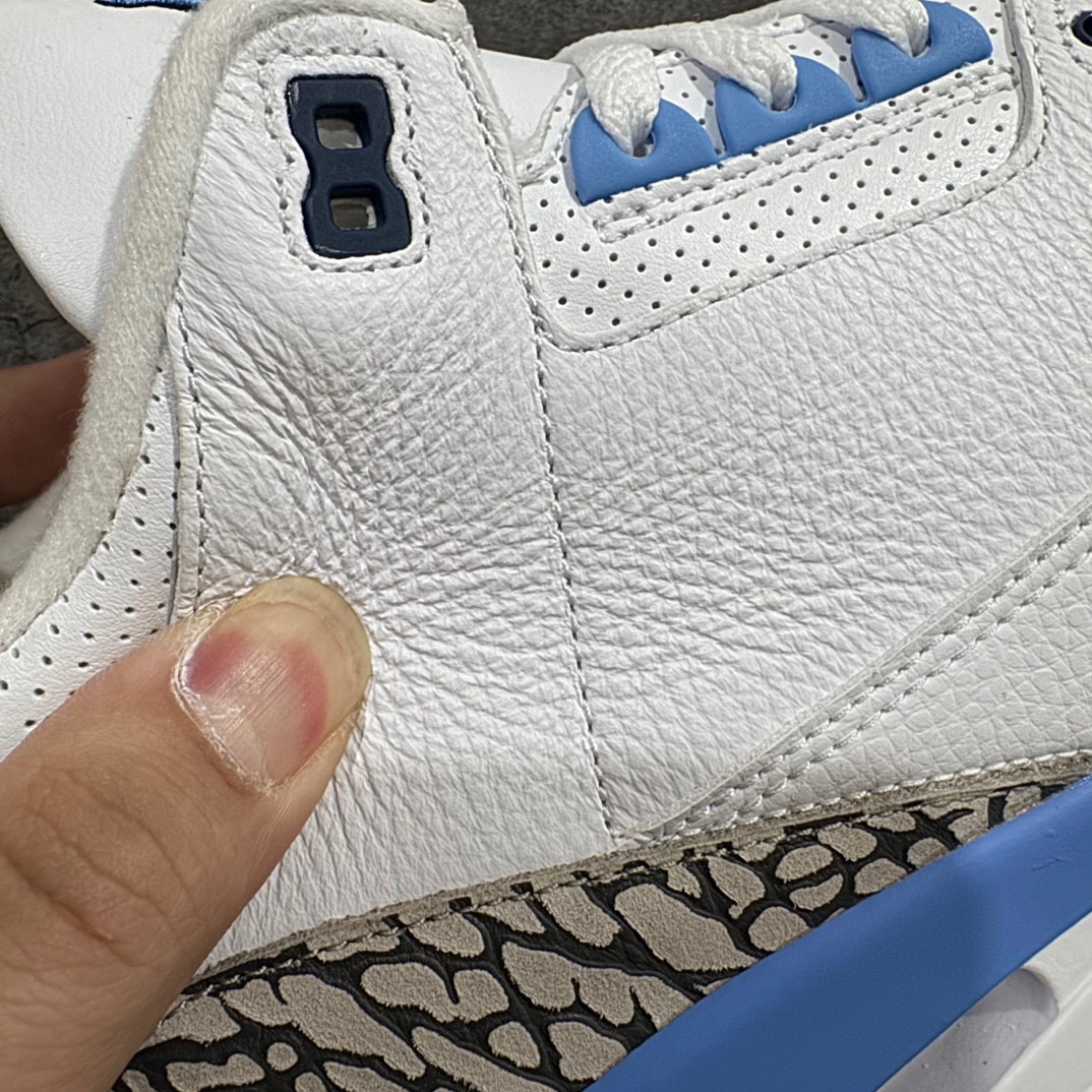 纯原AirJordanAJ3Retro北卡蓝大学蓝CT8532-104有史以来市场最高版实拍所见即所得所