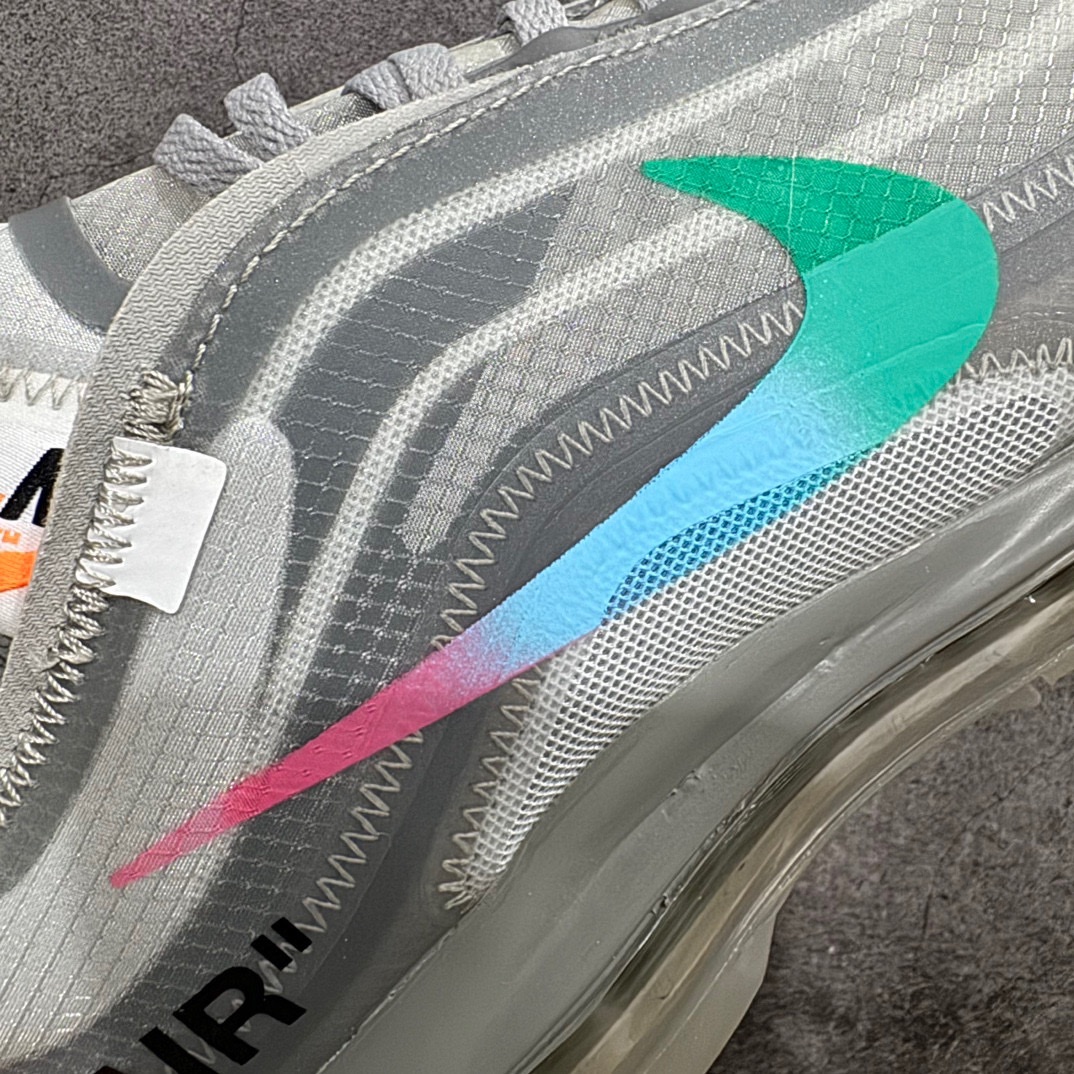 外贸纯原NikeAirmax97xOFFWHITE货号AJ4585-001原档案透明大底原厂韩国原装网纱