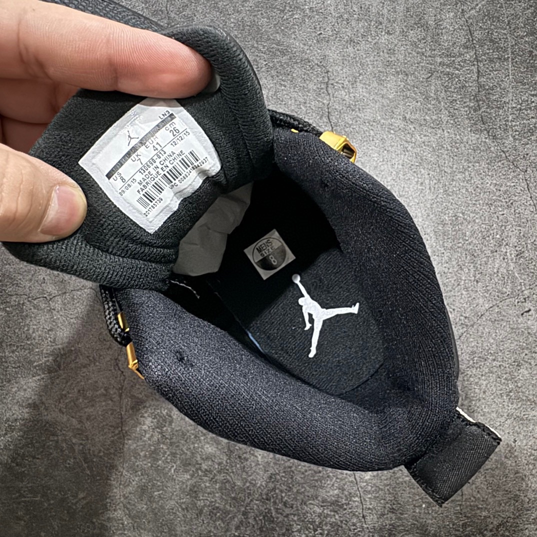 纯原-AirJordanAJ12RetroTheMaster潮流中帮复古篮球鞋男款黑金全新订单高端零售外