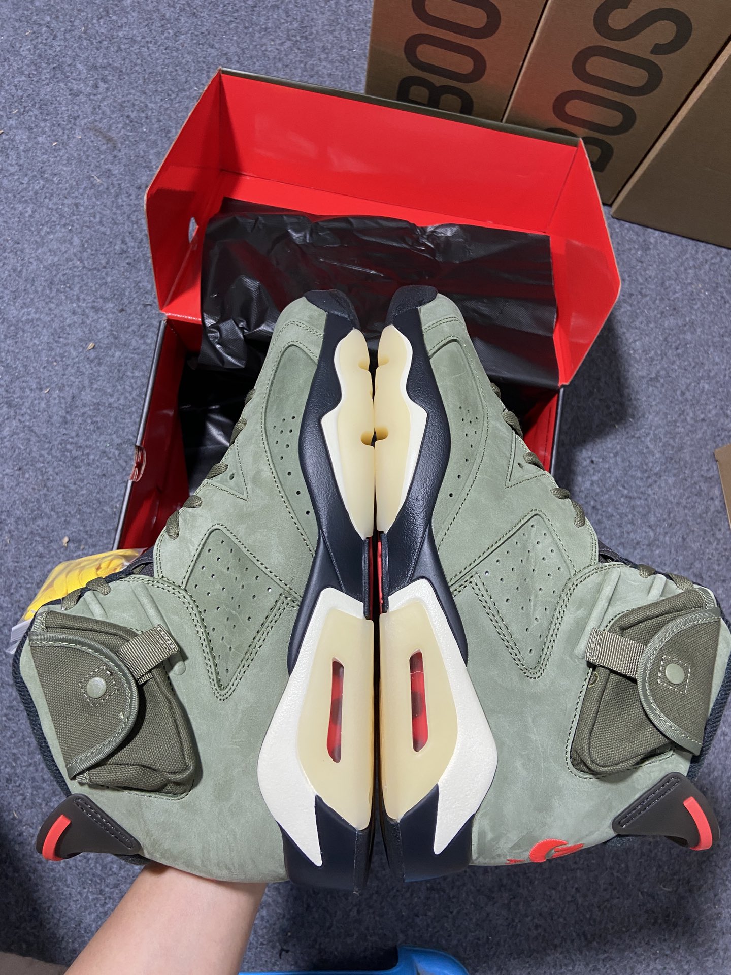 AJ6橄榄绿鞋码40-47.5纯原版出品-TravisScottxAirJordan6mediumoli