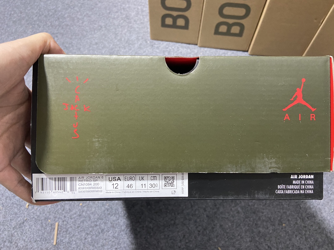 AJ6橄榄绿鞋码40-47.5纯原版出品-TravisScottxAirJordan6mediumoli