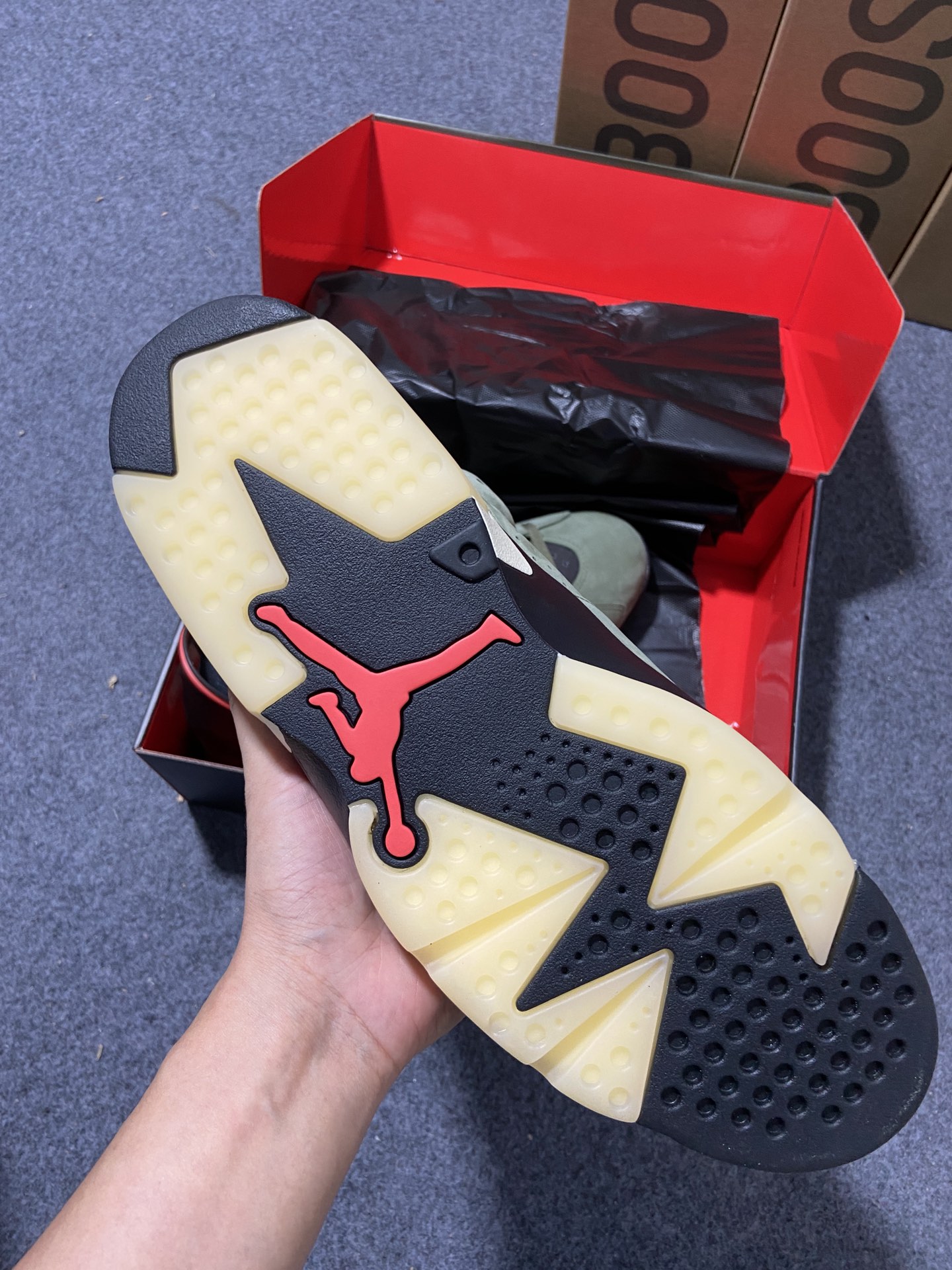 AJ6橄榄绿鞋码40-47.5纯原版出品-TravisScottxAirJordan6mediumoli