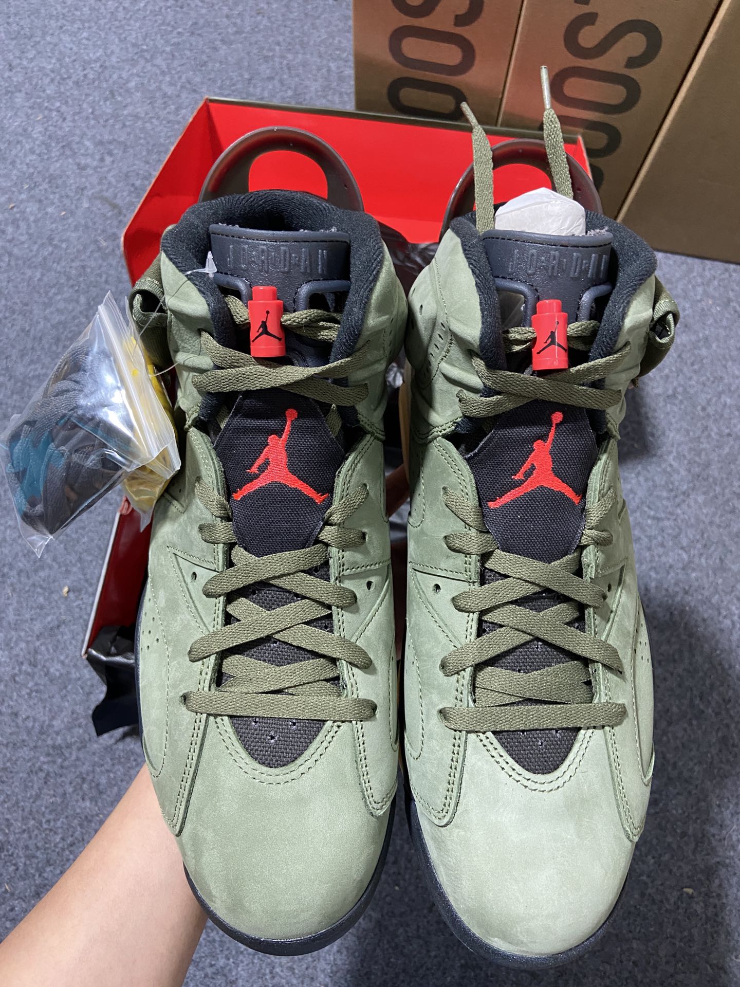 AJ6橄榄绿鞋码40-47.5纯原版出品-TravisScottxAirJordan6mediumoli