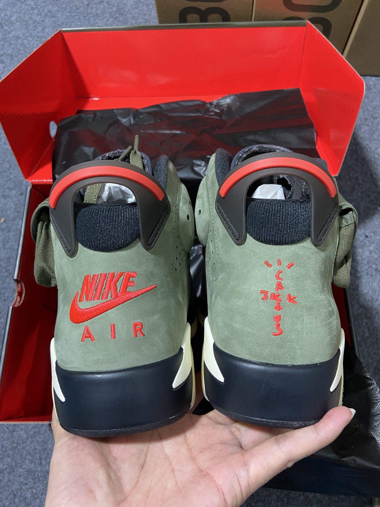 AJ6橄榄绿鞋码40-47.5纯原版出品-TravisScottxAirJordan6mediumoli