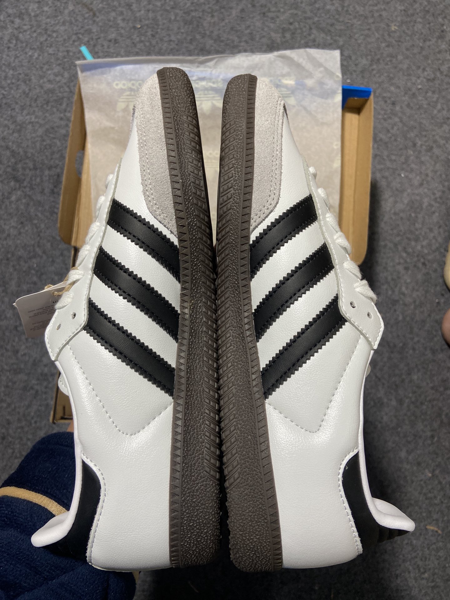 补单adidasoriginalsSAMBAOG黑白灰全码补齐入库！可对比正品参考！原厂工艺！定制皮料！