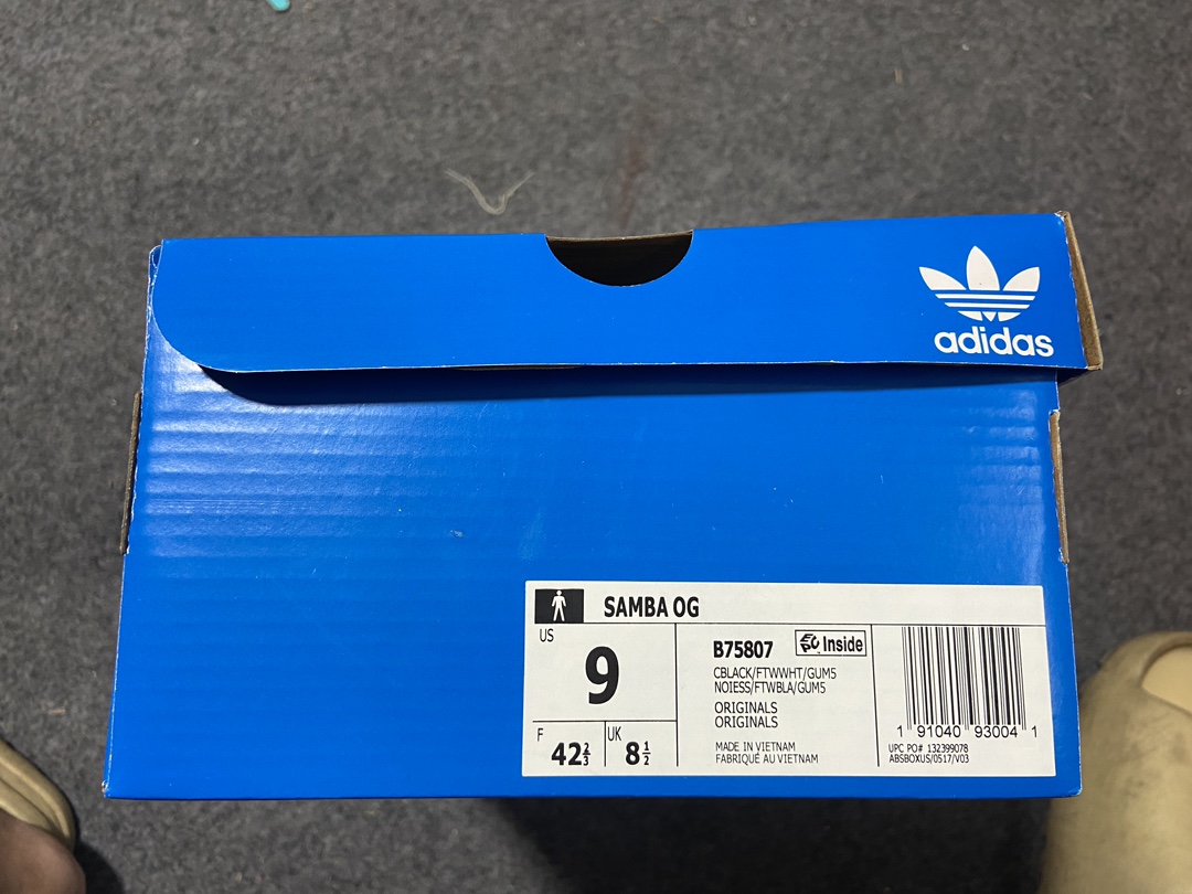 私人订单adidasoriginalsSambaSambaOG黑白全码现货入库补齐！原厂可对比正品参考！