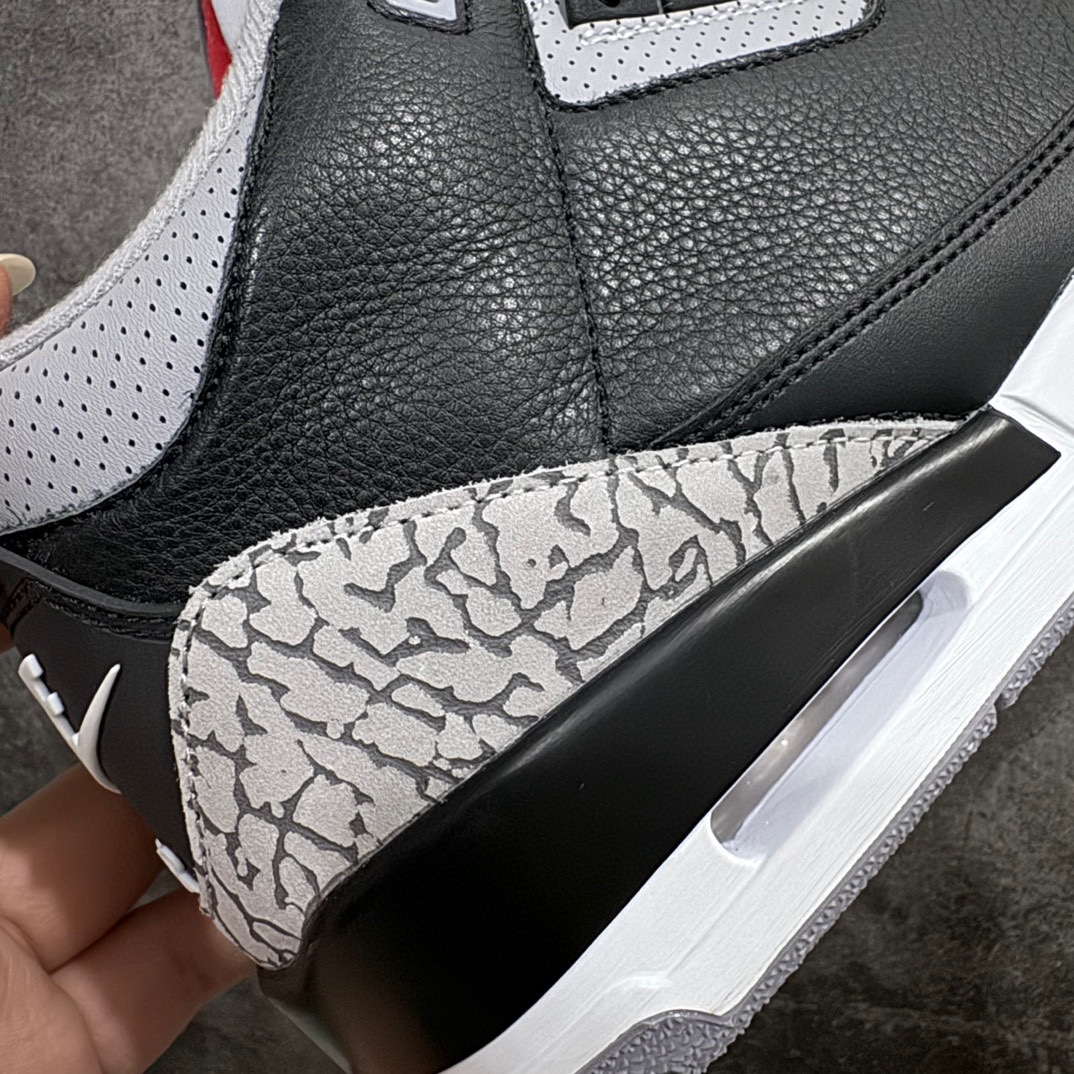 纯原AirJordan3OG“BlackCement”2024版aj3黑水泥出货货号DN3707-010