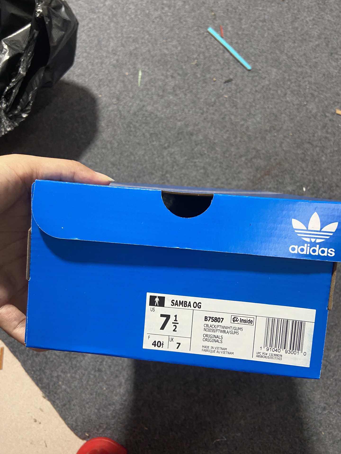 伪头层仿头层私人订单adidasoriginalsSambaSambaOG黑白全码现货入库补齐！原厂可对