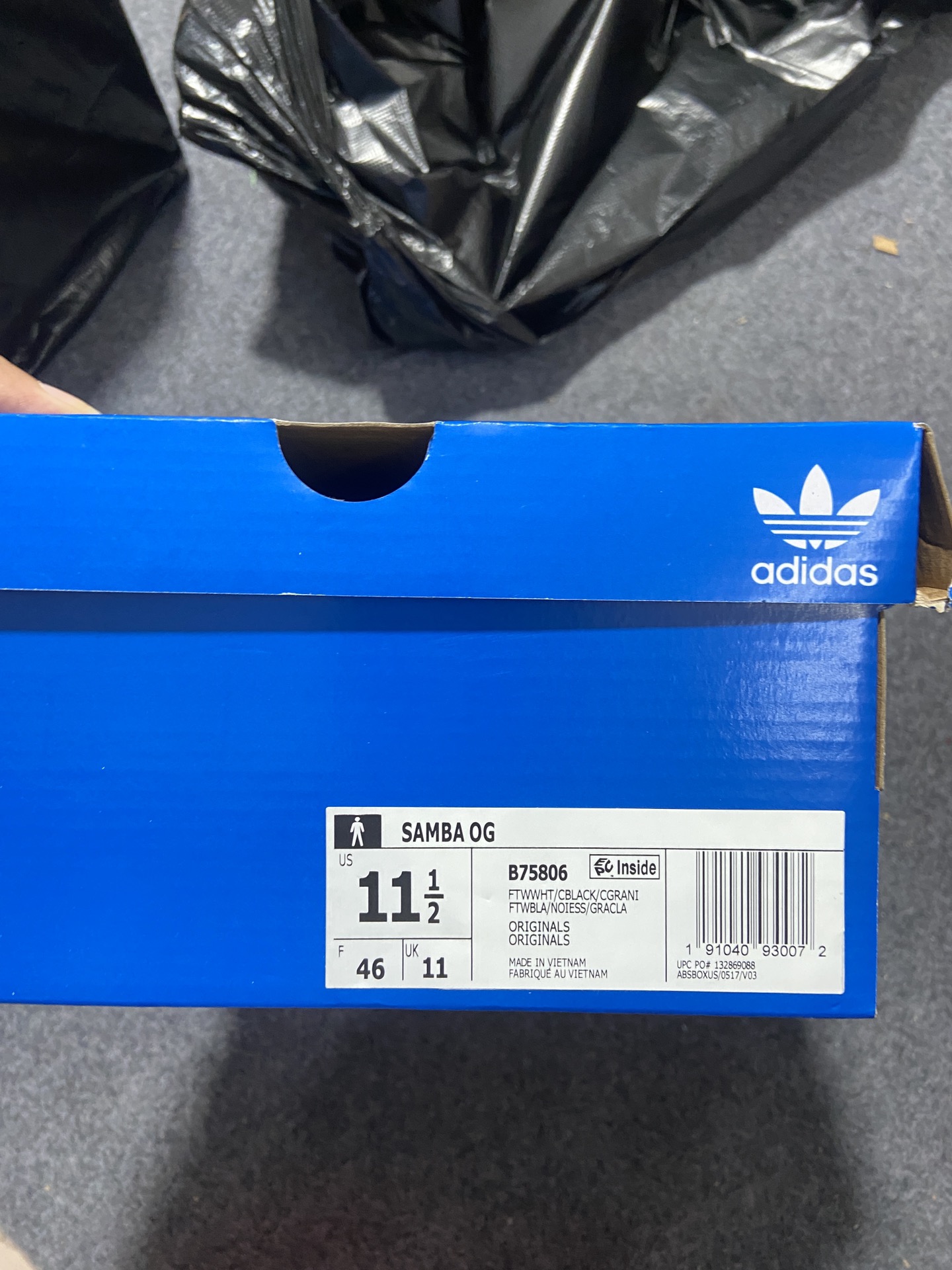 伪头层仿头层私人订单adidasoriginalsSambaSambaOG黑白全码现货入库补齐！原厂可对