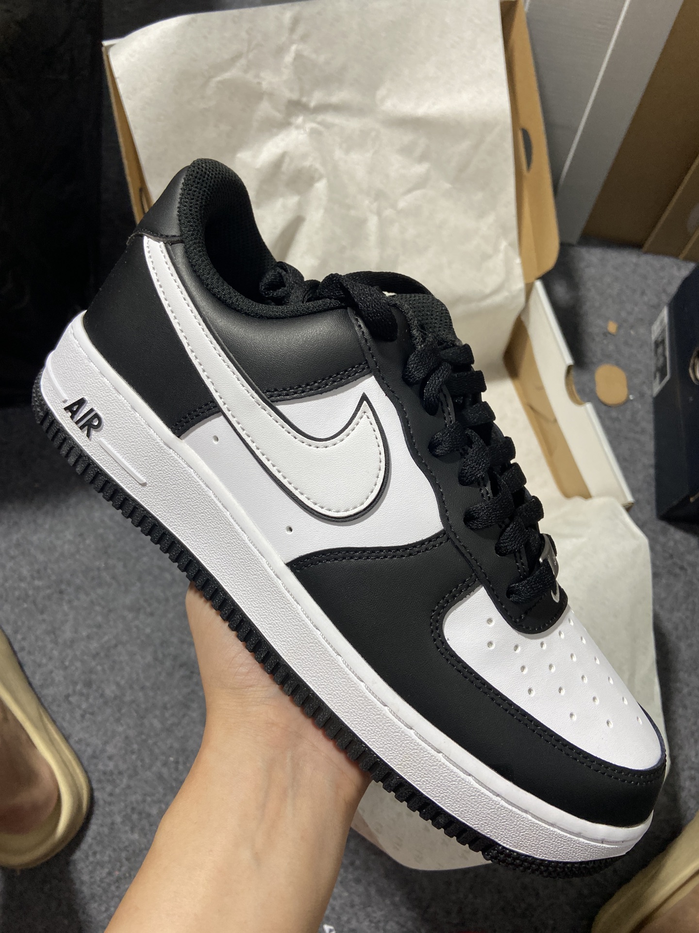 AF1黑白尺码:36-46纯原版出品-AirForce1Low07空军一号低帮经典板鞋白黑DV0788-