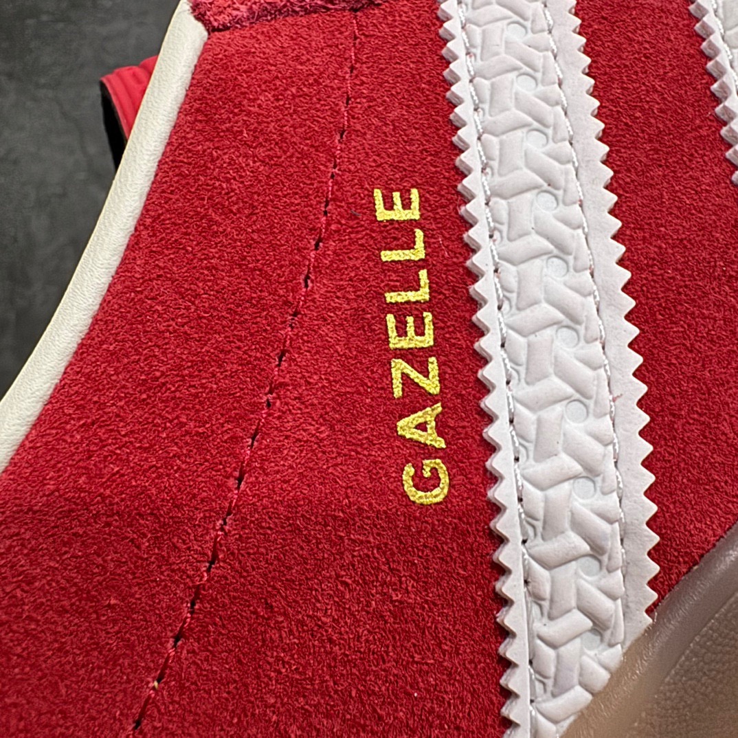 纯原版AdidasOriginalsGazelleIndoor防滑低帮T头德训鞋GZ复古系列白红IF18