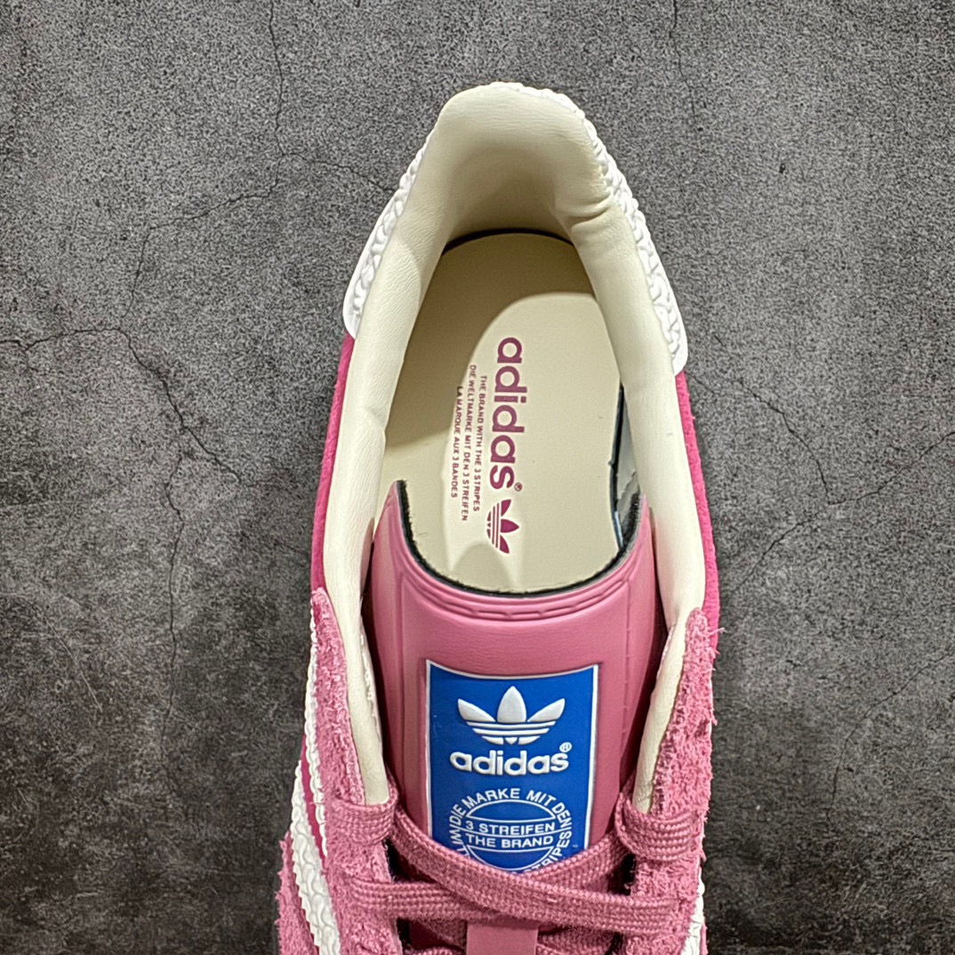 纯原版AdidasOriginalsGazelleIndoor防滑低帮T头德训鞋GZ复古系列粉红草莓熊I