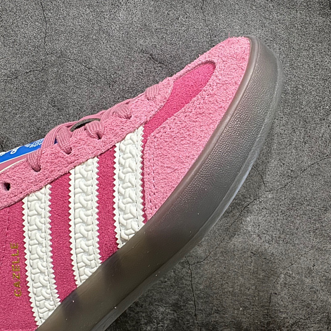 纯原版AdidasOriginalsGazelleIndoor防滑低帮T头德训鞋GZ复古系列粉红草莓熊I