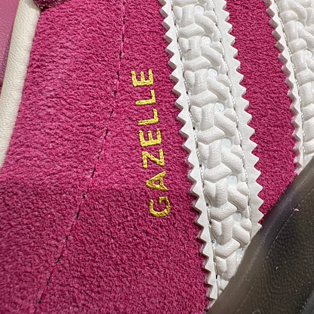 纯原版AdidasOriginalsGazelleIndoor防滑低帮T头德训鞋GZ复古系列粉红草莓熊I