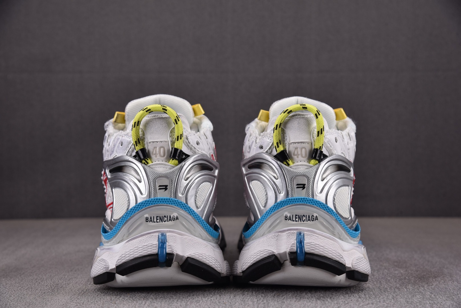 巴黎尺码:35-46偏大超重纯原版出品-BalenciagaRunner白蓝红YZ009-03
