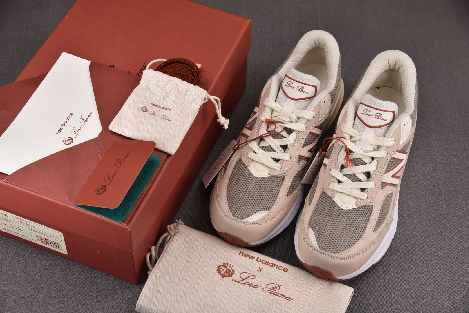 NB990尺码:36-46.5纯原版出品-NewBalance990v6MiUSALoroPiana米白