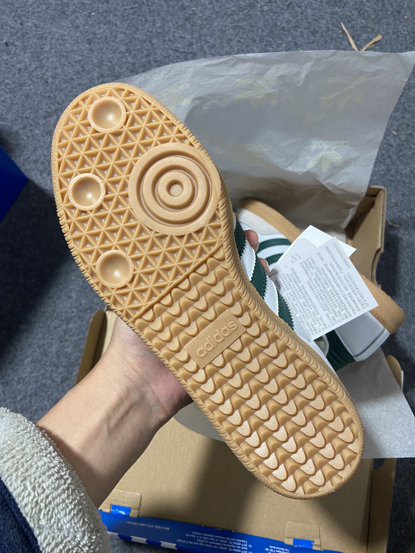 私人订单桑巴Samba新白绿！全码现货入库！原厂可对比正品参考！原厂工艺！市场口碑爆棚产品！品控无敌！外