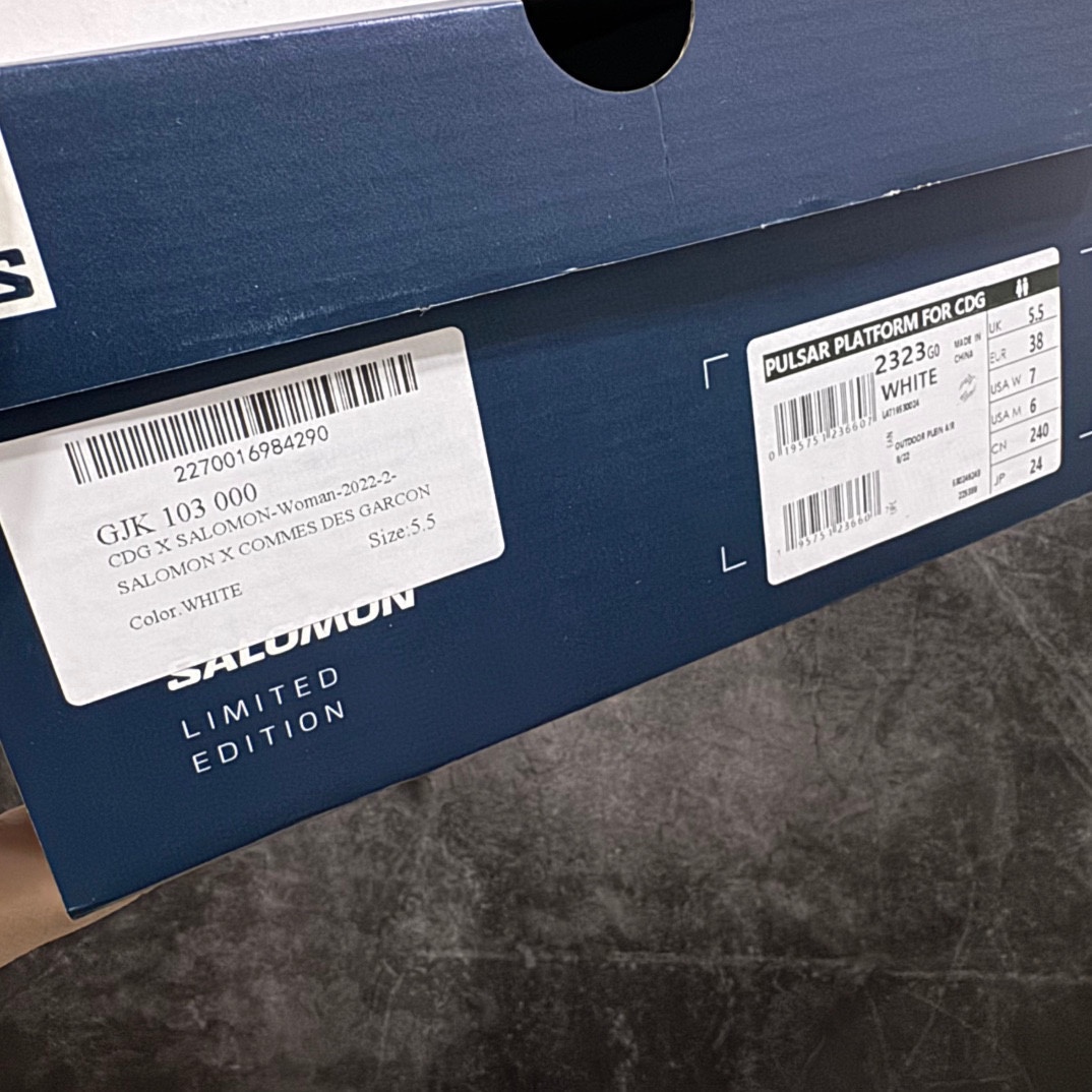 莞产礼盒版CDGxSalomon萨洛蒙联名款XT-6系列厚底休闲运动鞋原版购入开发做货独立私模原材料打造