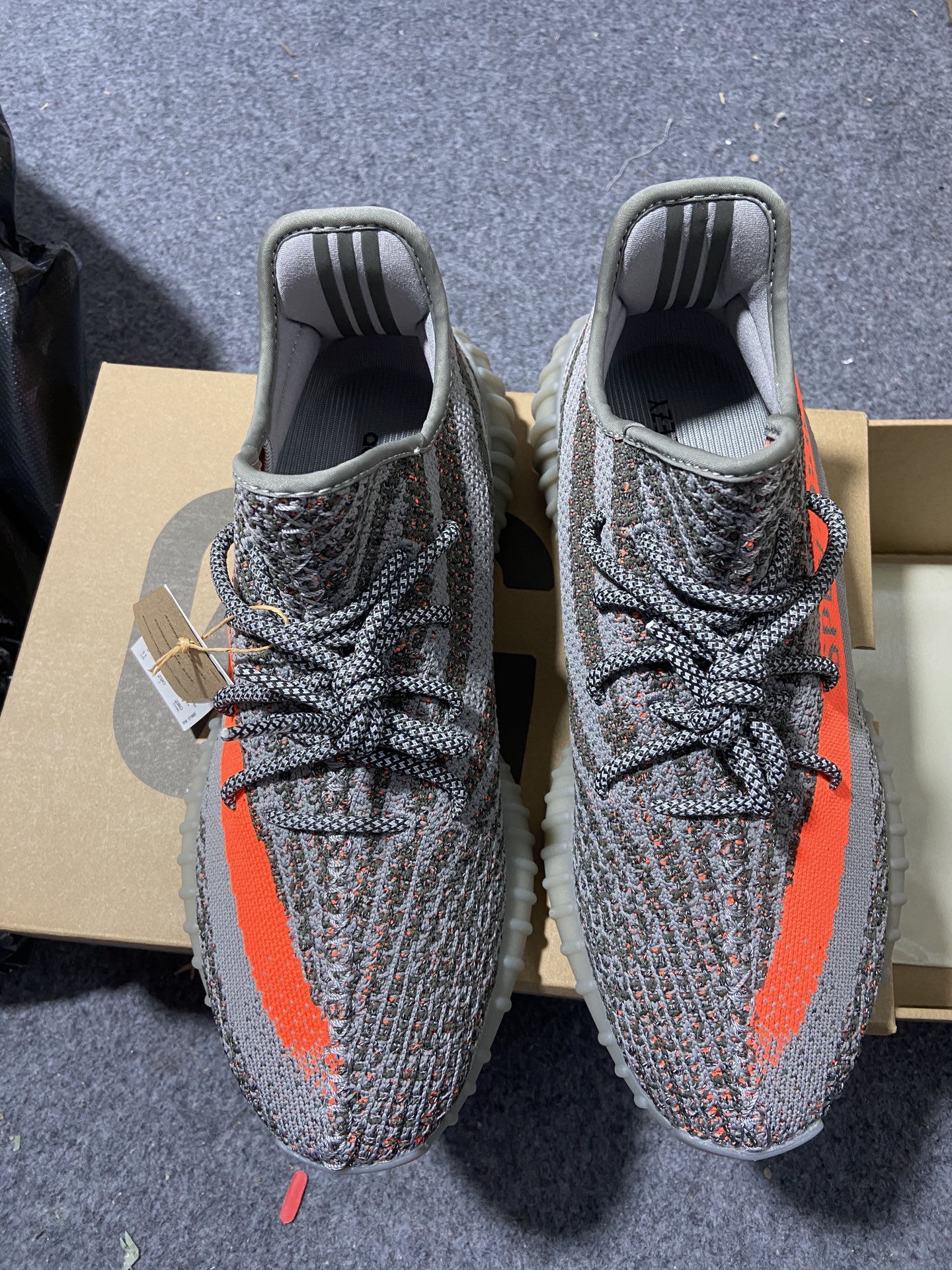 Yeezy灰橙尺码:36-48C版纯原版出品-YeezyBoost350V2老灰橙满天星GW1229