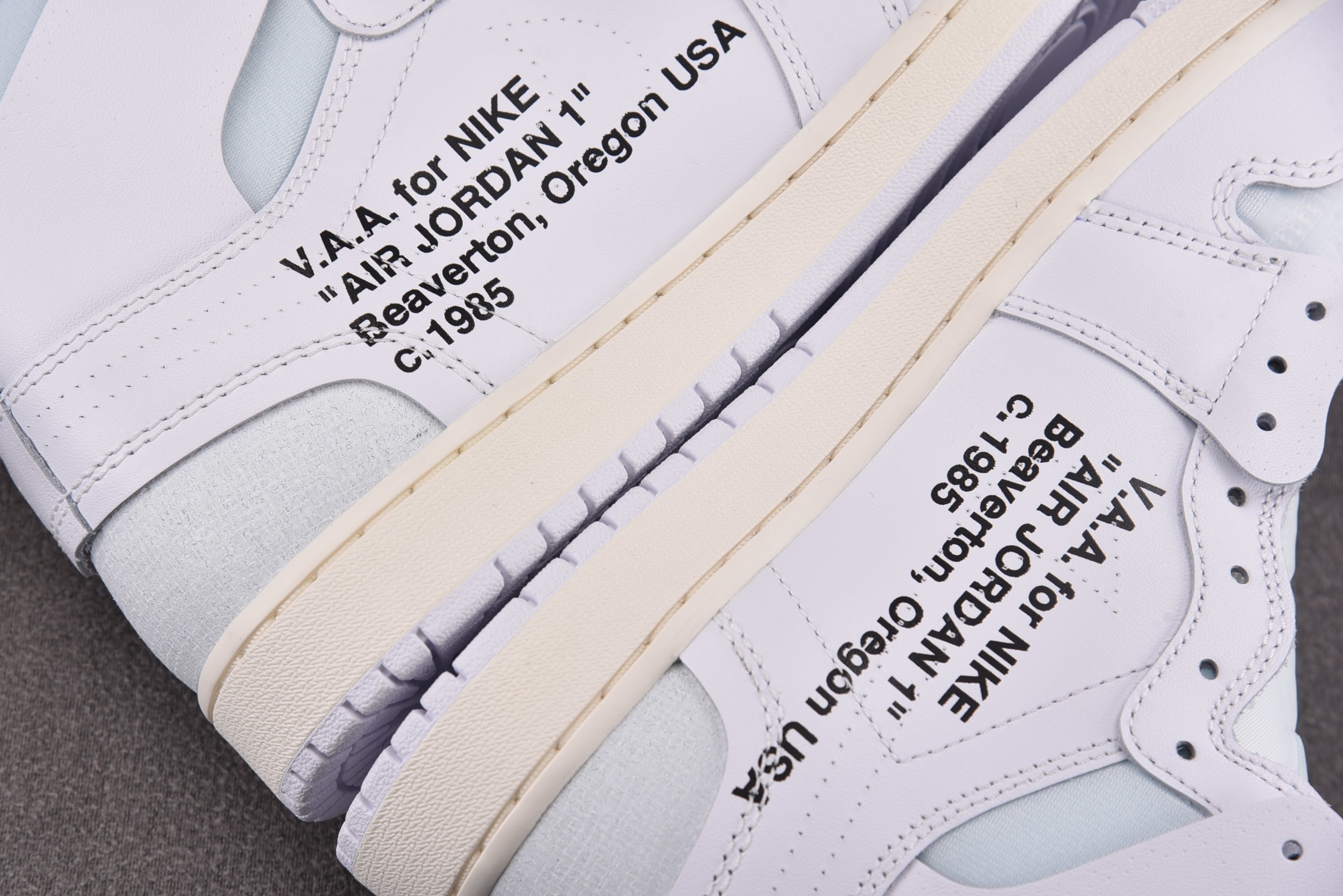 【纯原】Air Jordan 1 Retro High Off-White Alaska 白色 AA38