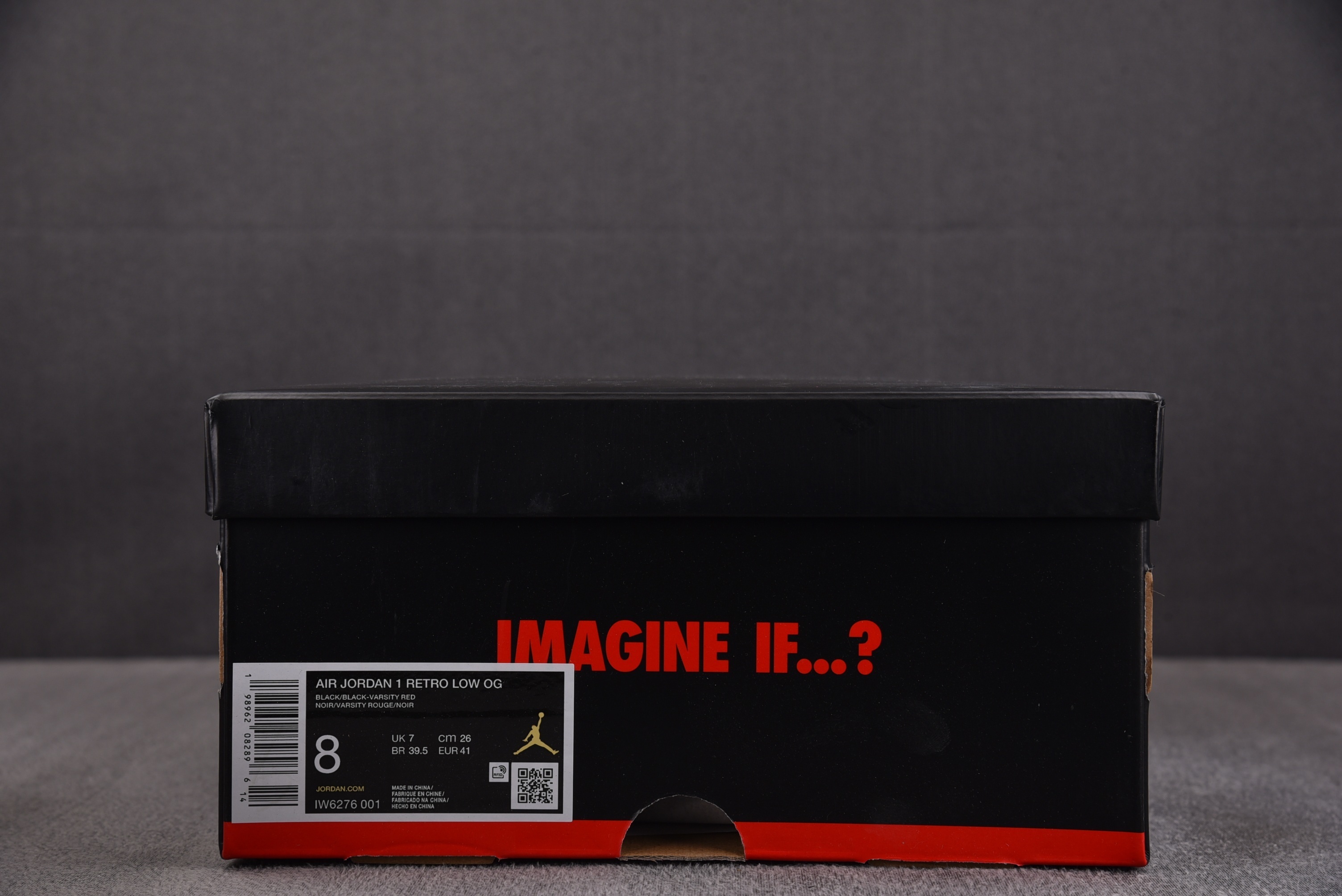 【纯原】Air Jordan 1 Retro Low OG Banned 黑红 IW6276-00140
