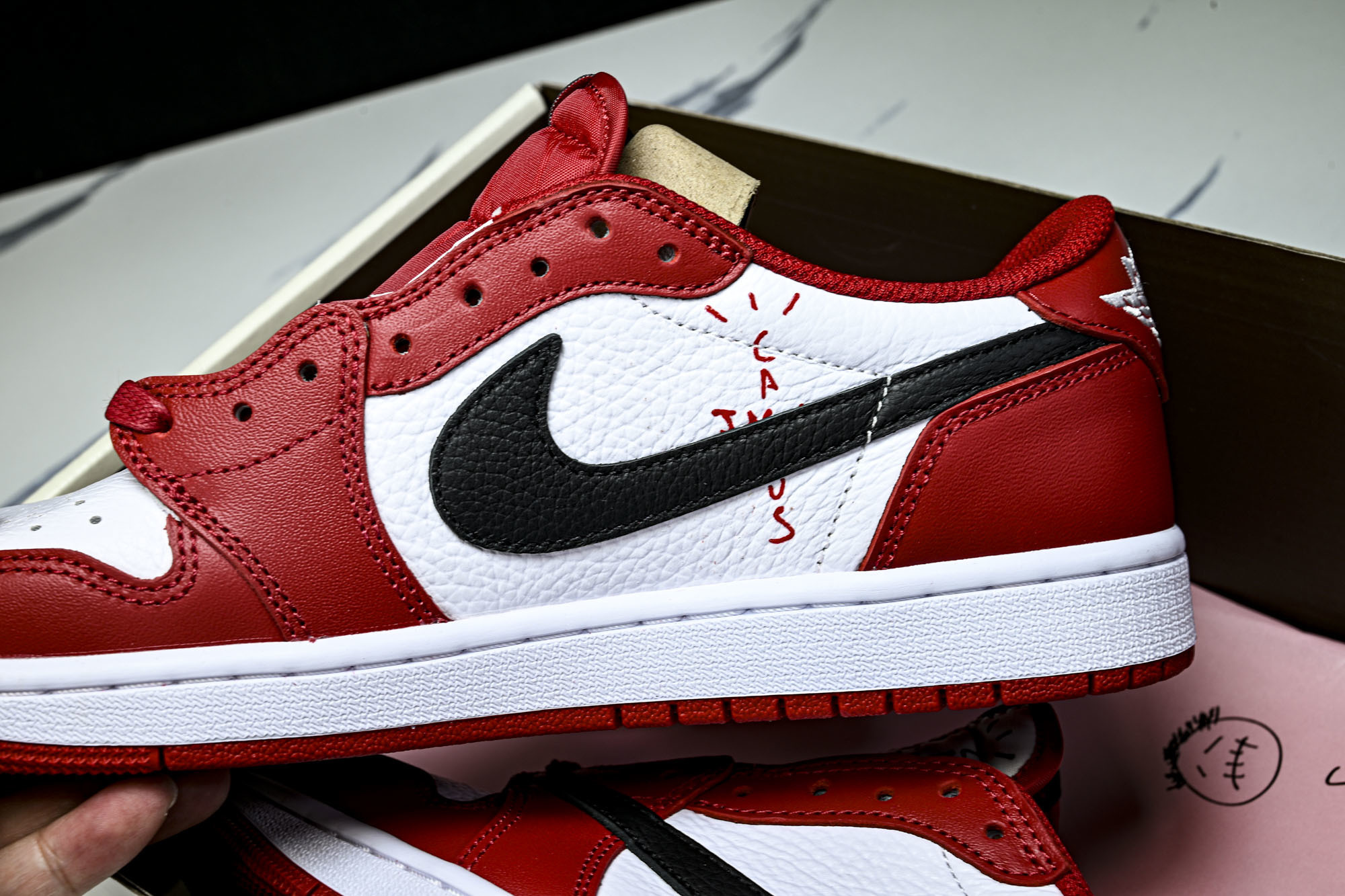 Travis Scott x Air Jordan 1 Low OG AJ1 乔1倒勾低帮 全头层 DM