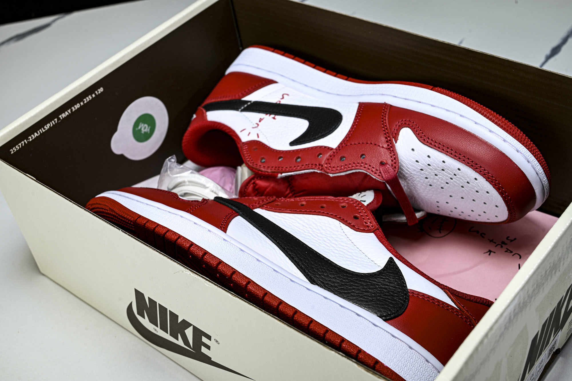 Travis Scott x Air Jordan 1 Low OG AJ1 乔1倒勾低帮 全头层 DM