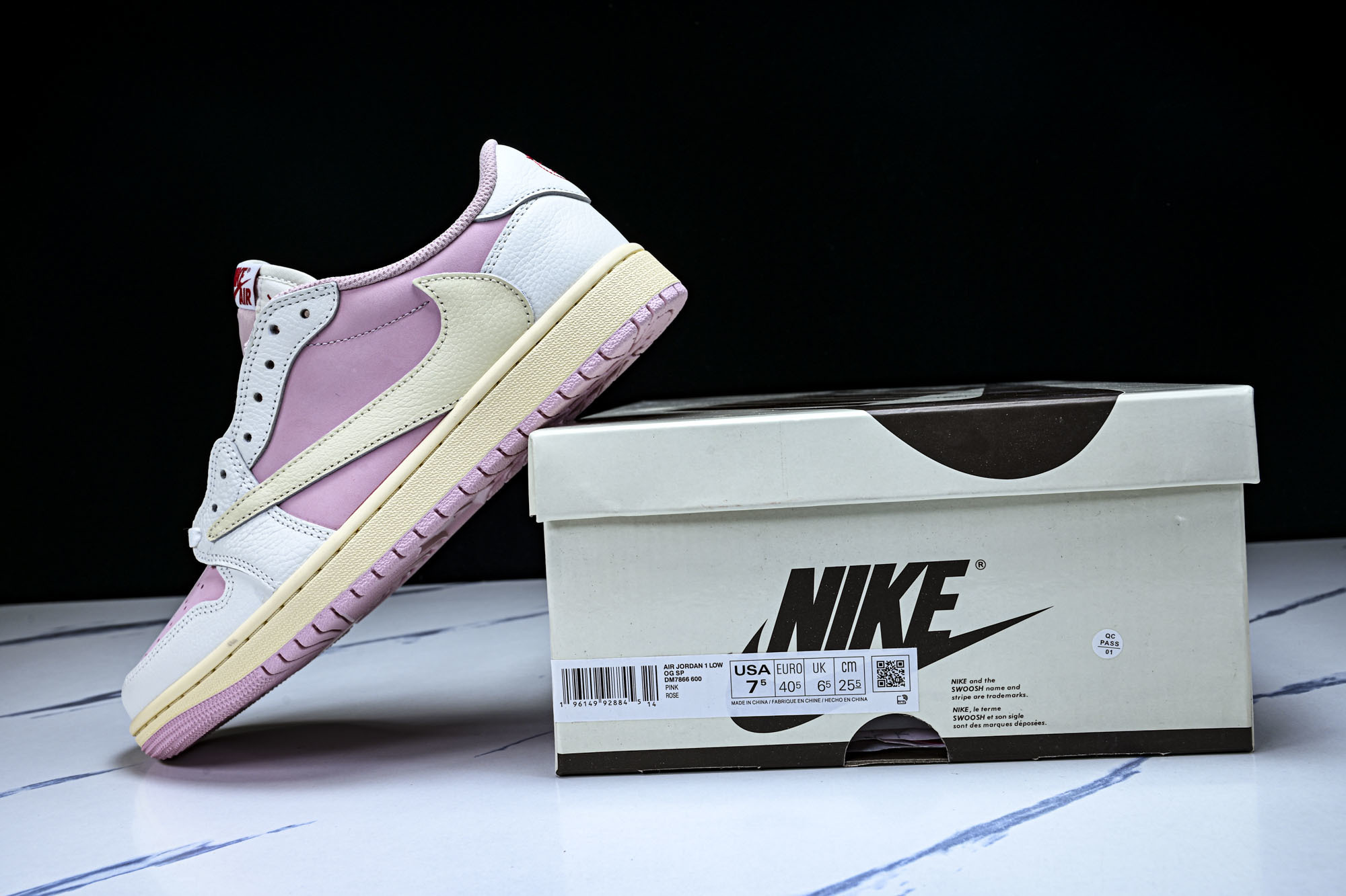 Travis Scott x Air Jordan 1 Low OG AJ1 乔1倒勾低帮 全头层 DM