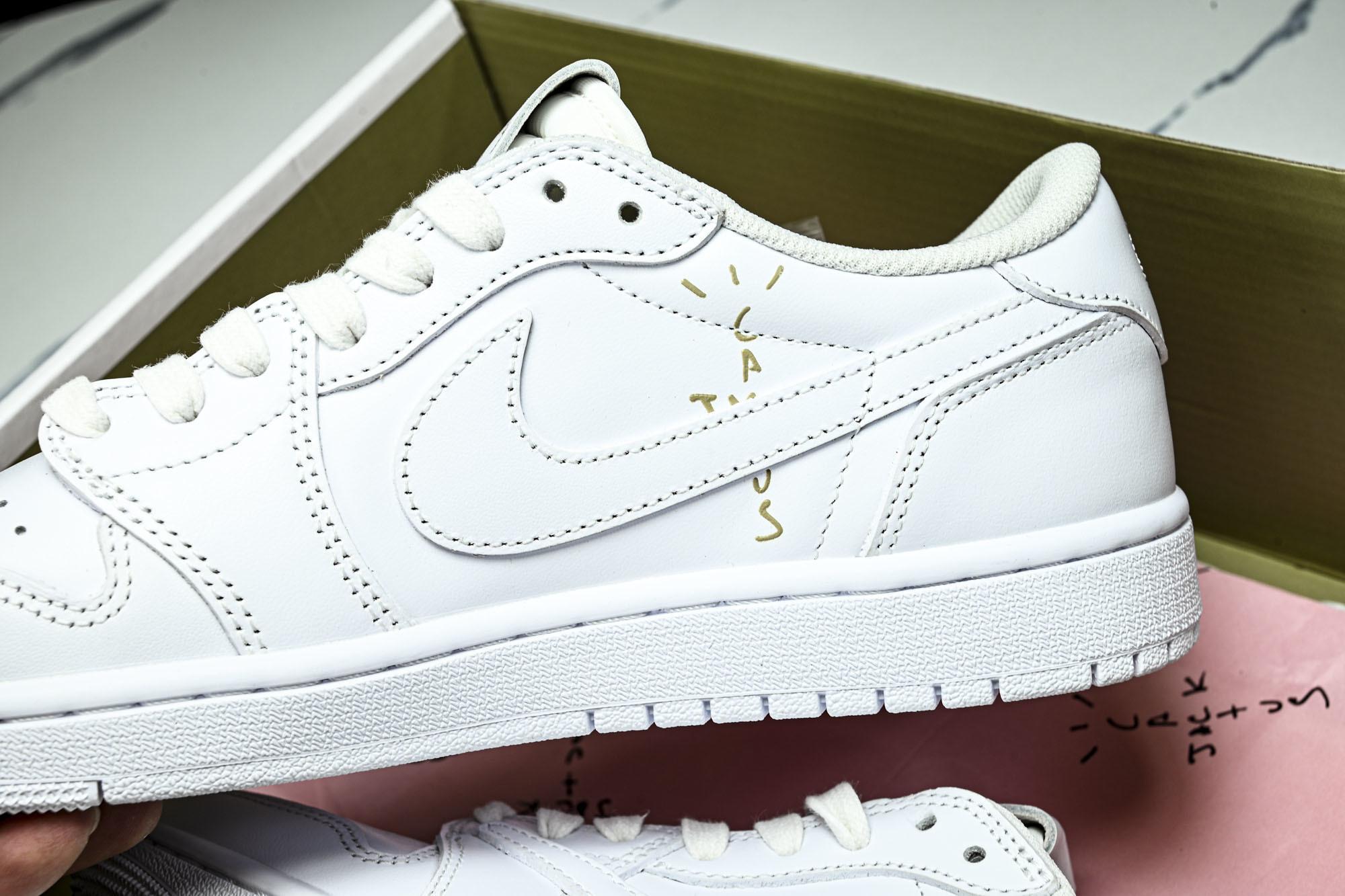Travis Scott x Air Jordan 1 Low OG AJ1 乔1倒勾低帮 全头层 TD