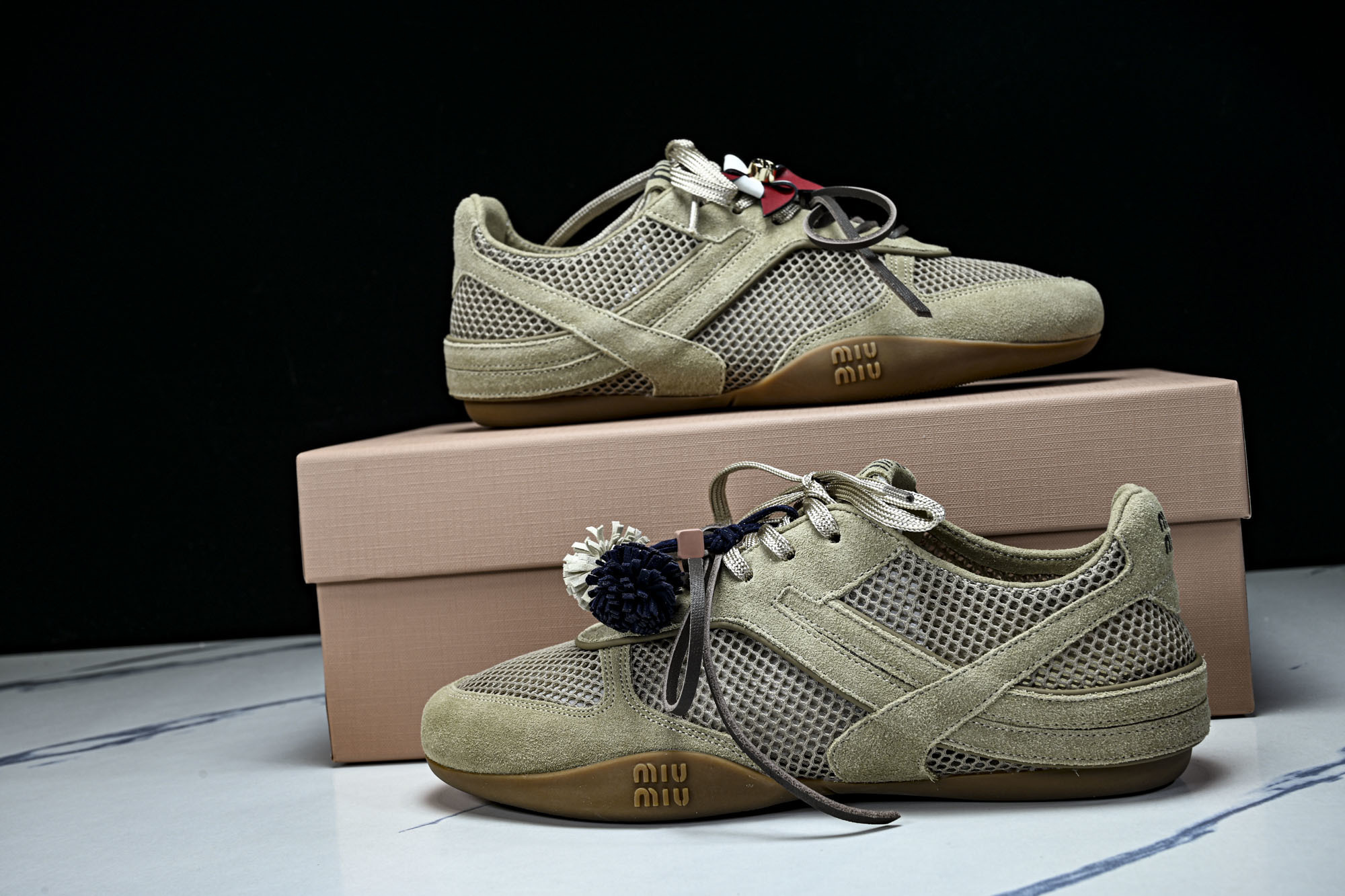 偏大1码Miumiu x New Balance NB530 新百伦缪缪联名款复古运动鞋 全套原楦原纸板