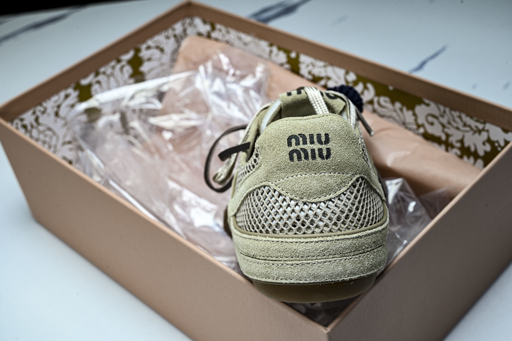 偏大1码Miumiu x New Balance NB530 新百伦缪缪联名款复古运动鞋 全套原楦原纸板