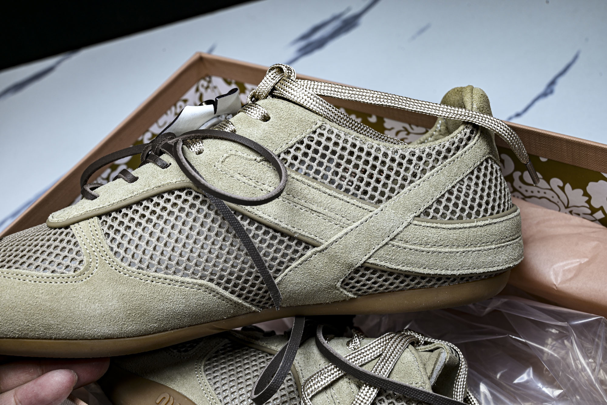 偏大1码Miumiu x New Balance NB530 新百伦缪缪联名款复古运动鞋 全套原楦原纸板