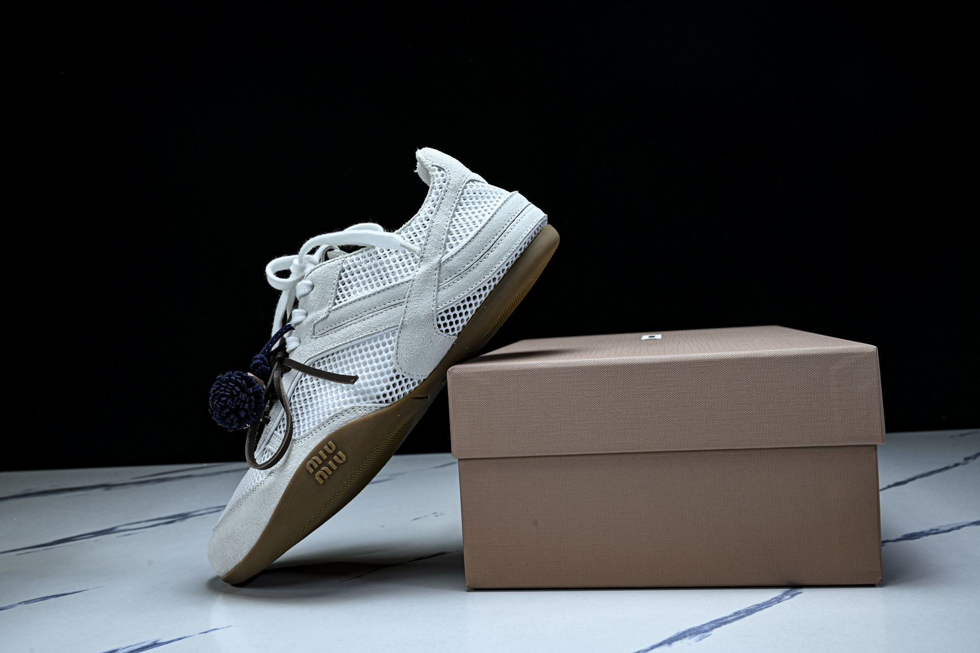 偏大1码Miumiu x New Balance NB530 新百伦缪缪联名款复古运动鞋 全套原楦原纸板