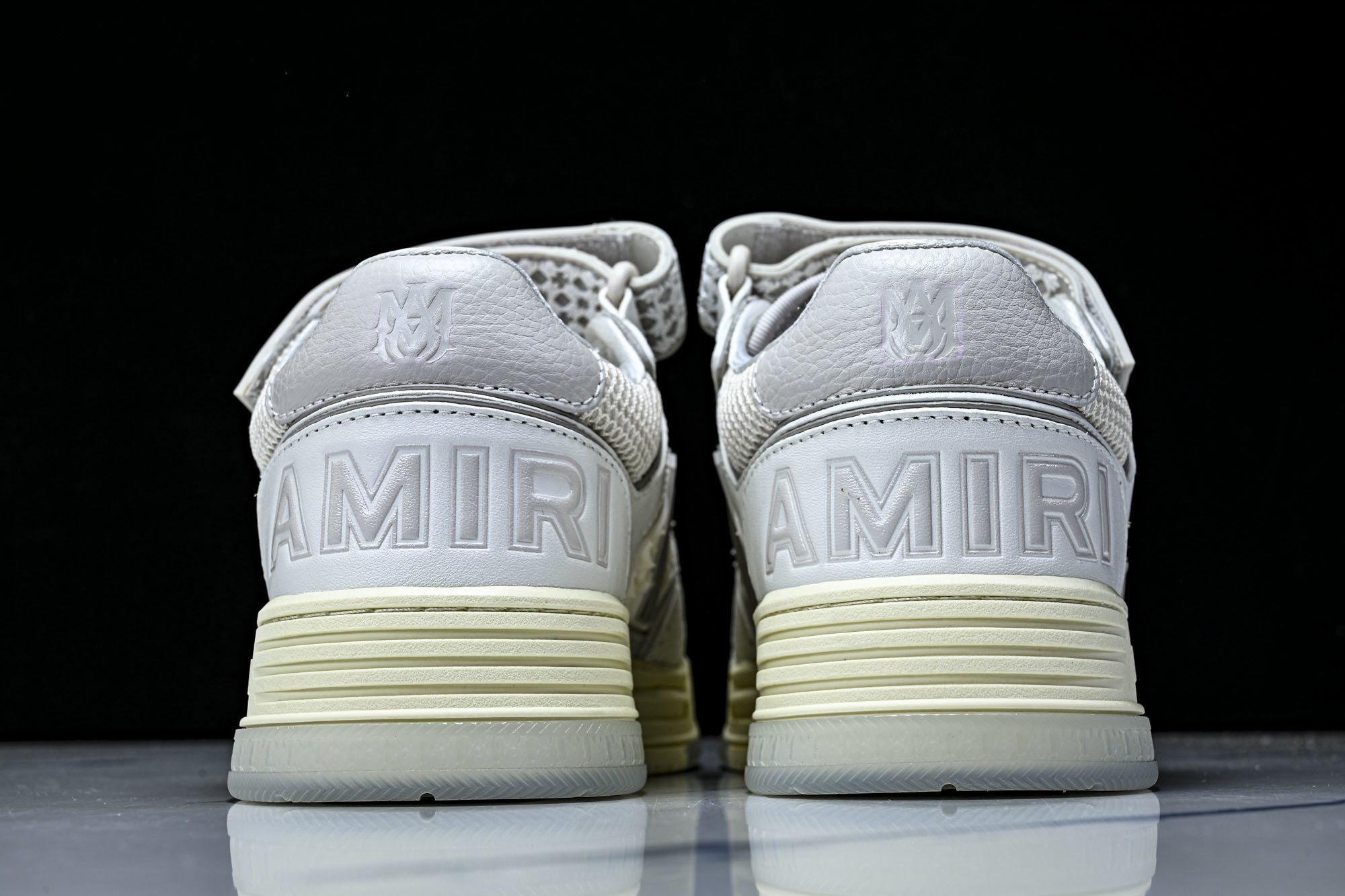 (GOD)AMIRI 新品 2026早春新品男士皮革黑色白色 MA SKYLINE运动鞋#釆用100%高