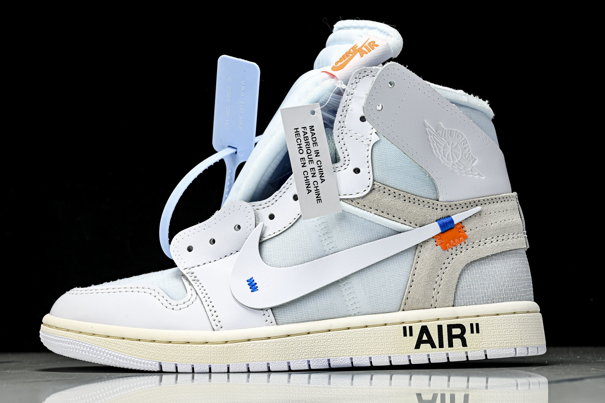 Off White x Air Jordan OW AJ1 乔1联名白 高帮篮球鞋 AA3834-100