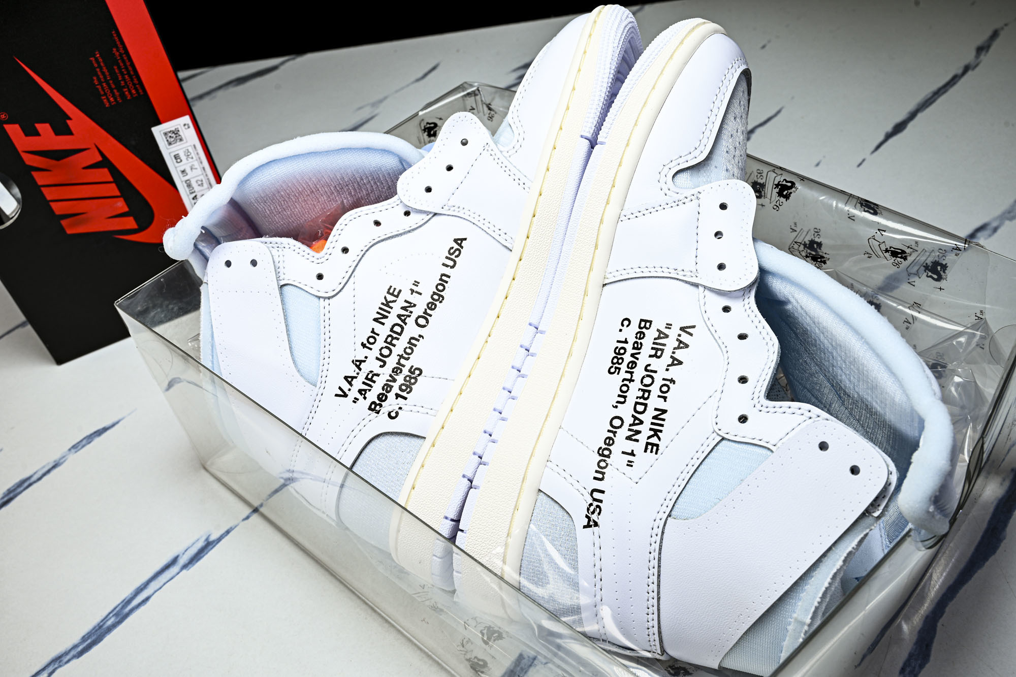 Off White x Air Jordan OW AJ1 乔1联名白 高帮篮球鞋 AA3834-100