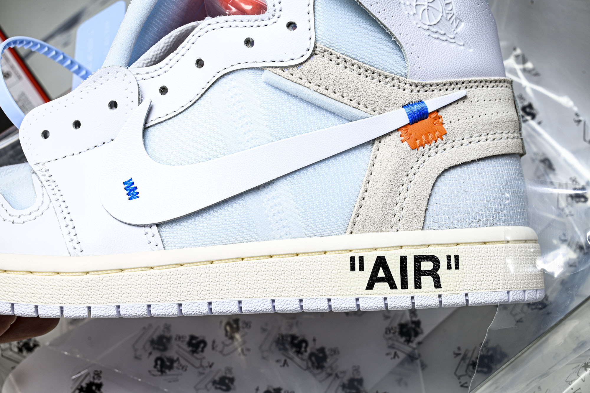 Off White x Air Jordan OW AJ1 乔1联名白 高帮篮球鞋 AA3834-100