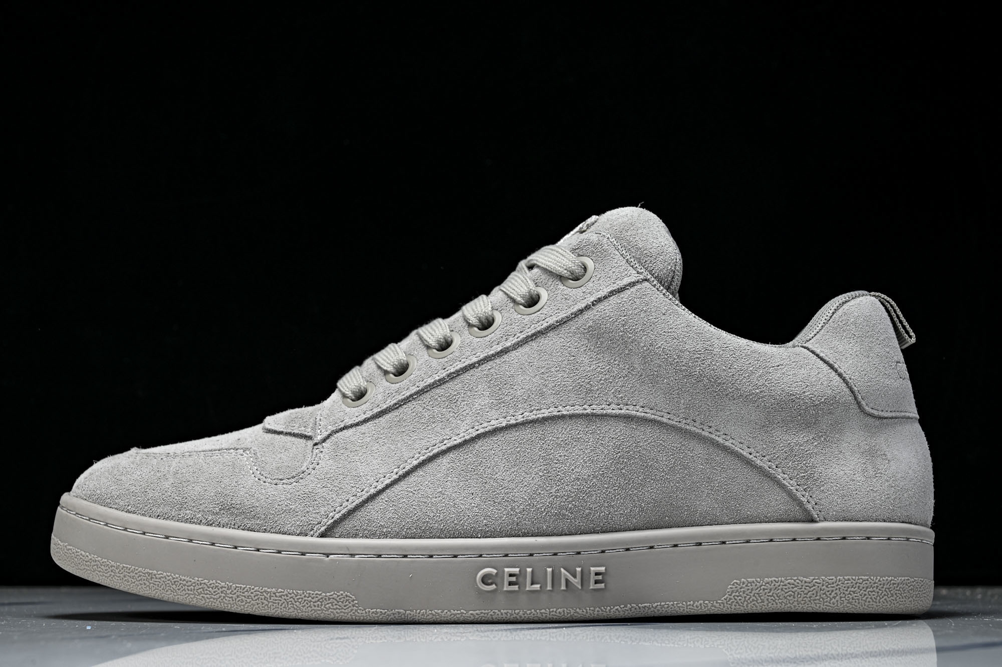 Celine 思琳 2026新款 男士运动休闲鞋皮网绣舌橡胶底新款时尚舒适板鞋_CM_1Celine 赛