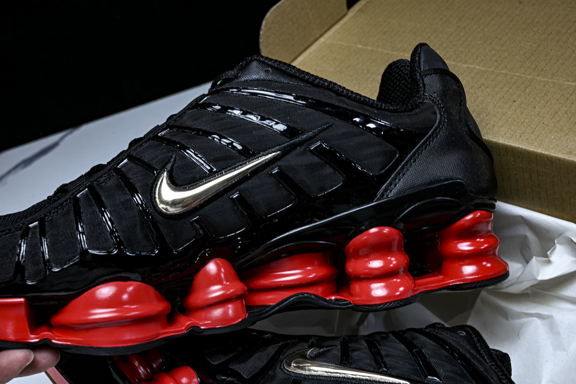 (T2.原厂)Nike SHOX TL耐克男子增高时尚款 缓震轻便透气跑步休闲鞋CI0987 001原版