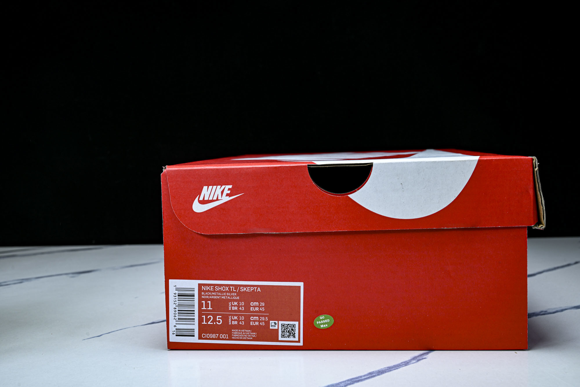 (T2.原厂)Nike SHOX TL耐克男子增高时尚款 缓震轻便透气跑步休闲鞋CI0987 001原版