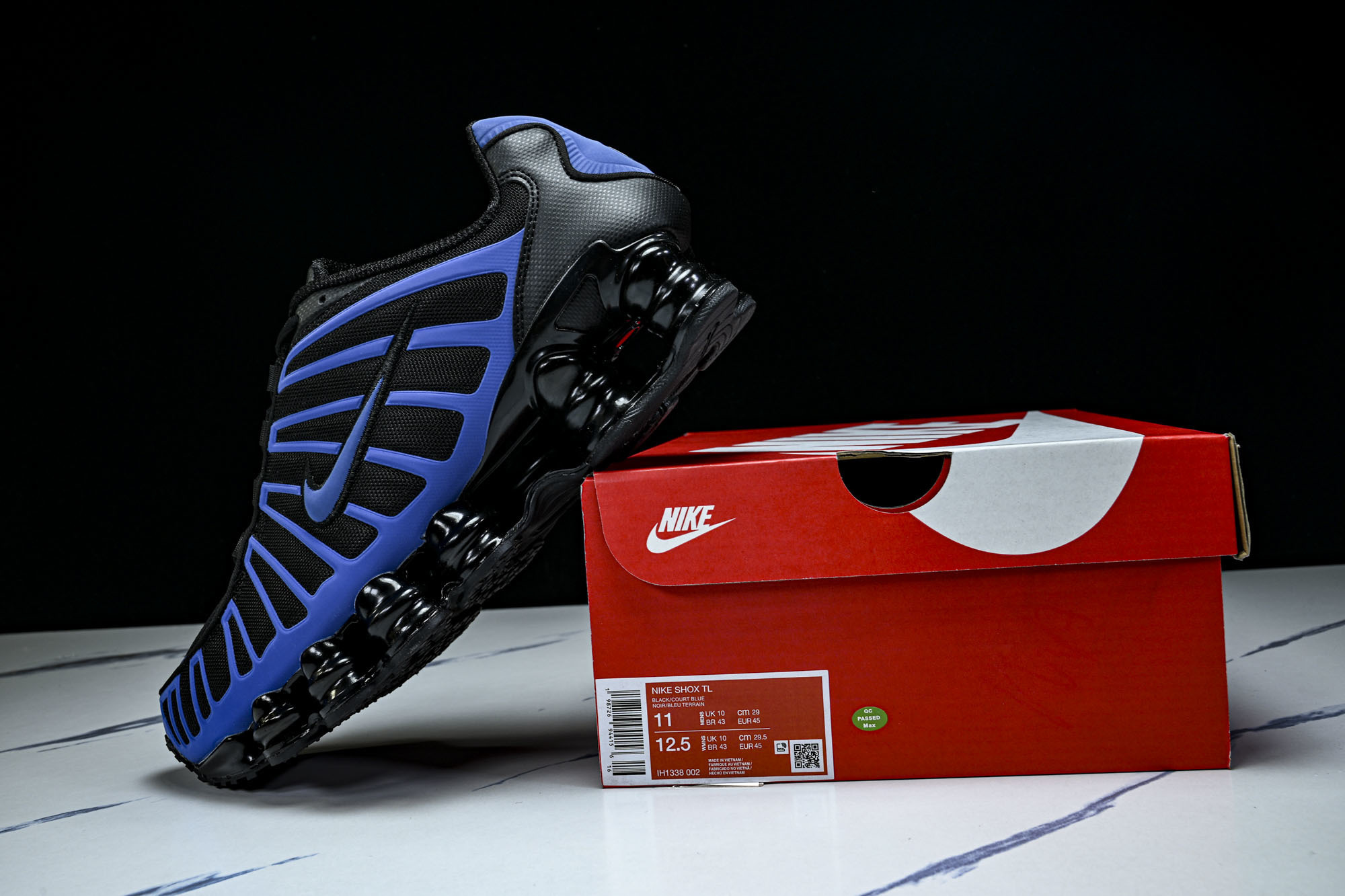 (T2.原厂)Nike SHOX TL耐克男子增高时尚款 缓震轻便透气跑步休闲鞋 IH1338-002原
