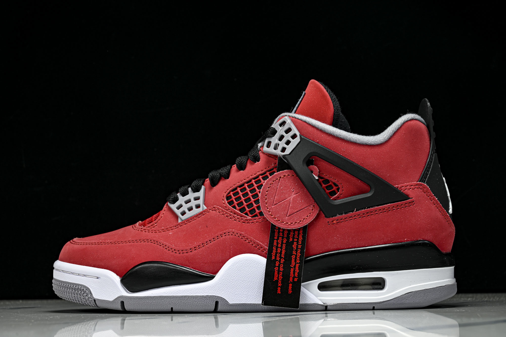 (I8)Air Jordan 4 Toro AJ4 乔4大红公牛 复刻篮球鞋FQ8138-60040 4