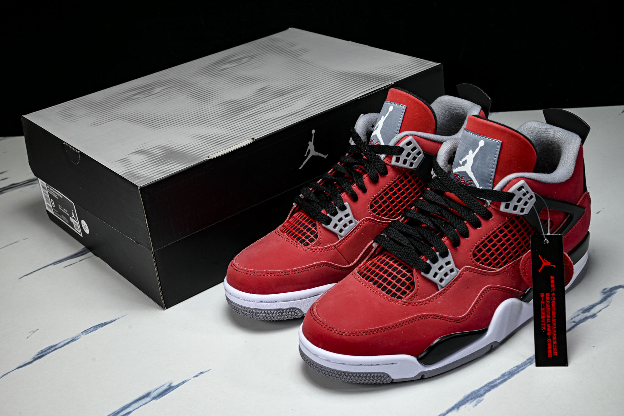 (I8)Air Jordan 4 Toro AJ4 乔4大红公牛 复刻篮球鞋FQ8138-60040 4