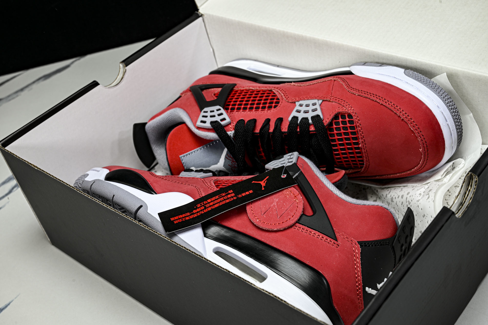 (I8)Air Jordan 4 Toro AJ4 乔4大红公牛 复刻篮球鞋FQ8138-60040 4