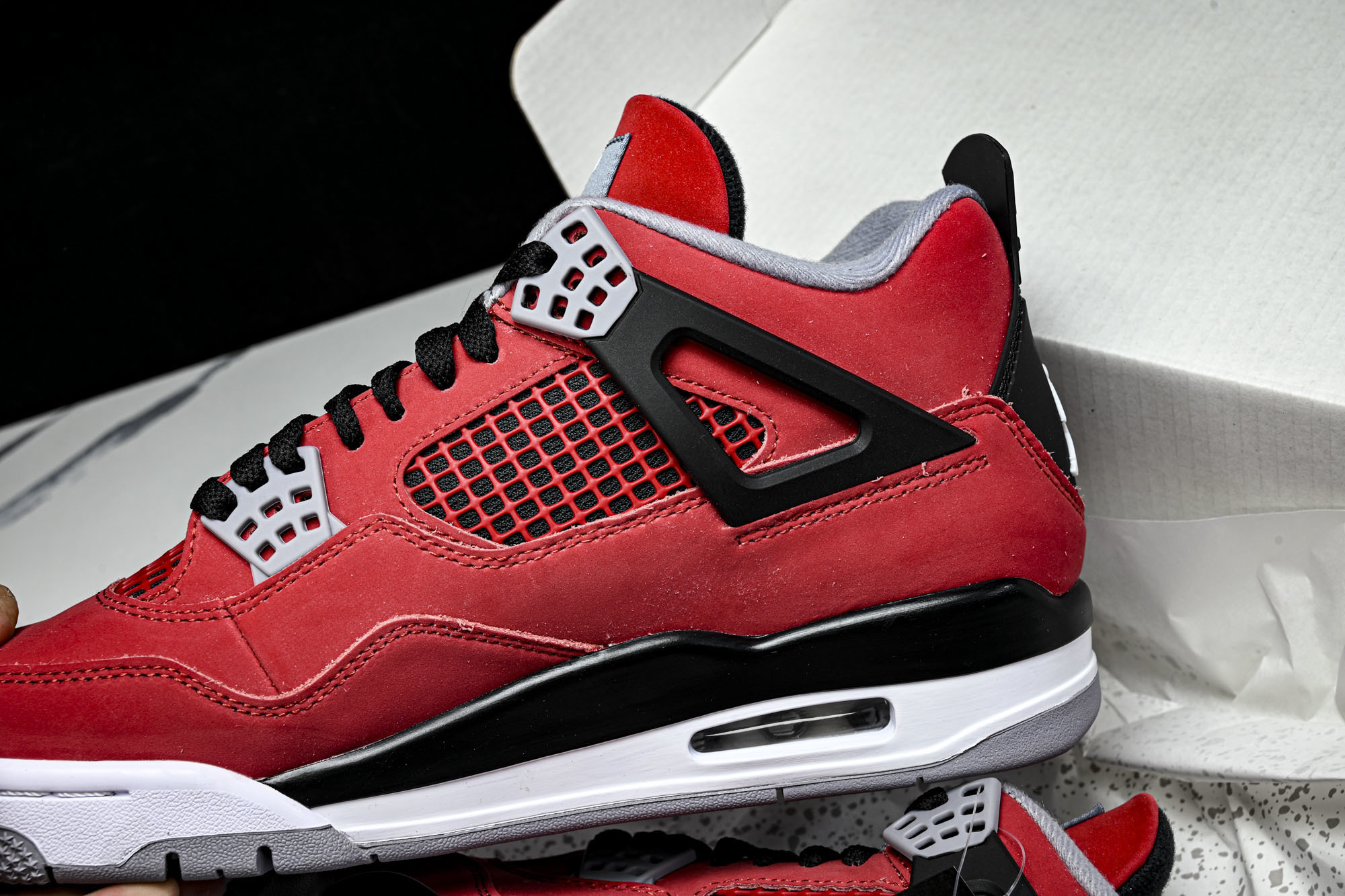 (I8)Air Jordan 4 Toro AJ4 乔4大红公牛 复刻篮球鞋FQ8138-60040 4