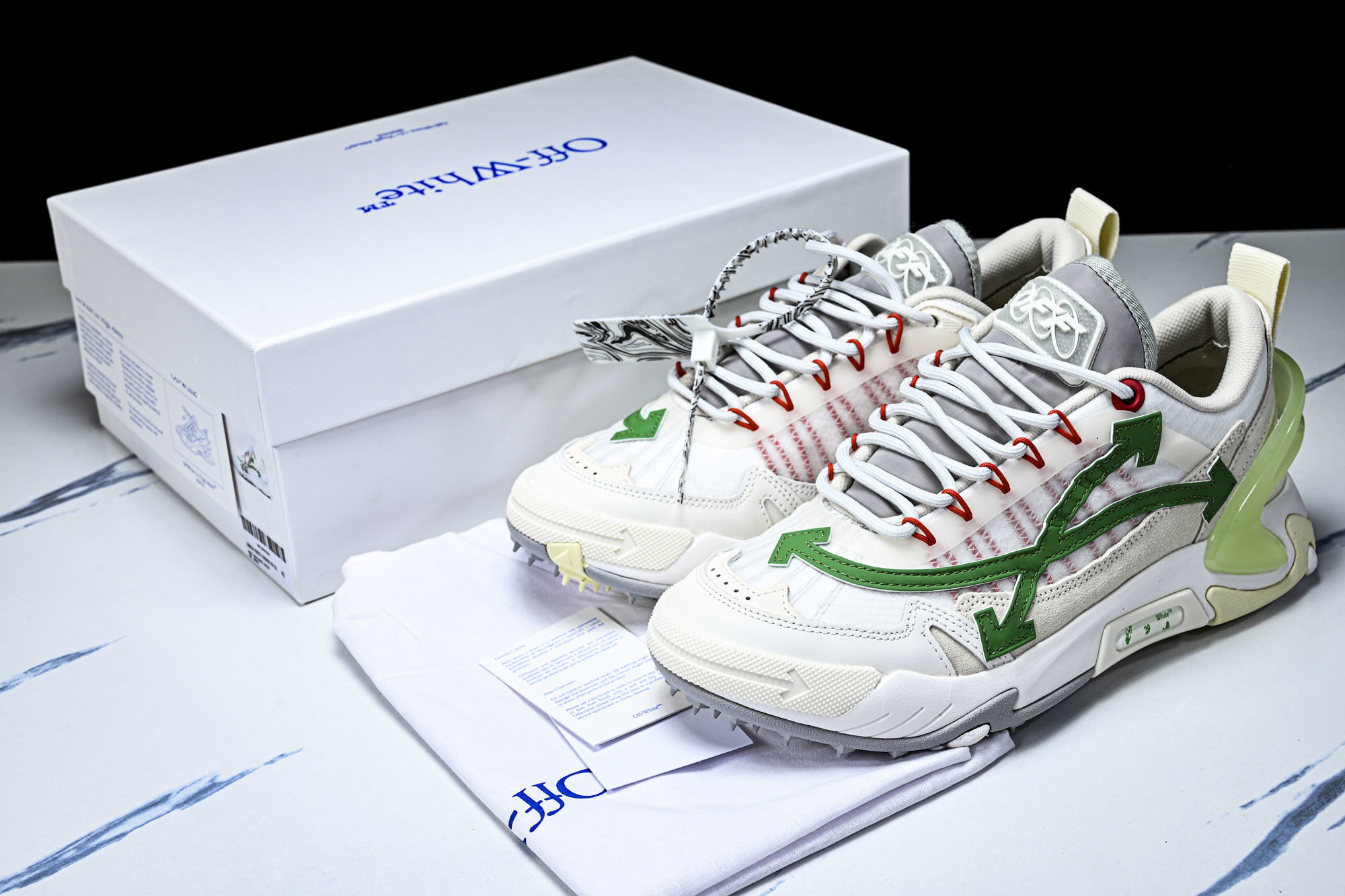 Off-White C O VirGil Abloh 联名款 潮牌老爹鞋男女休闲潮流三箭头鞋休闲运动跑鞋