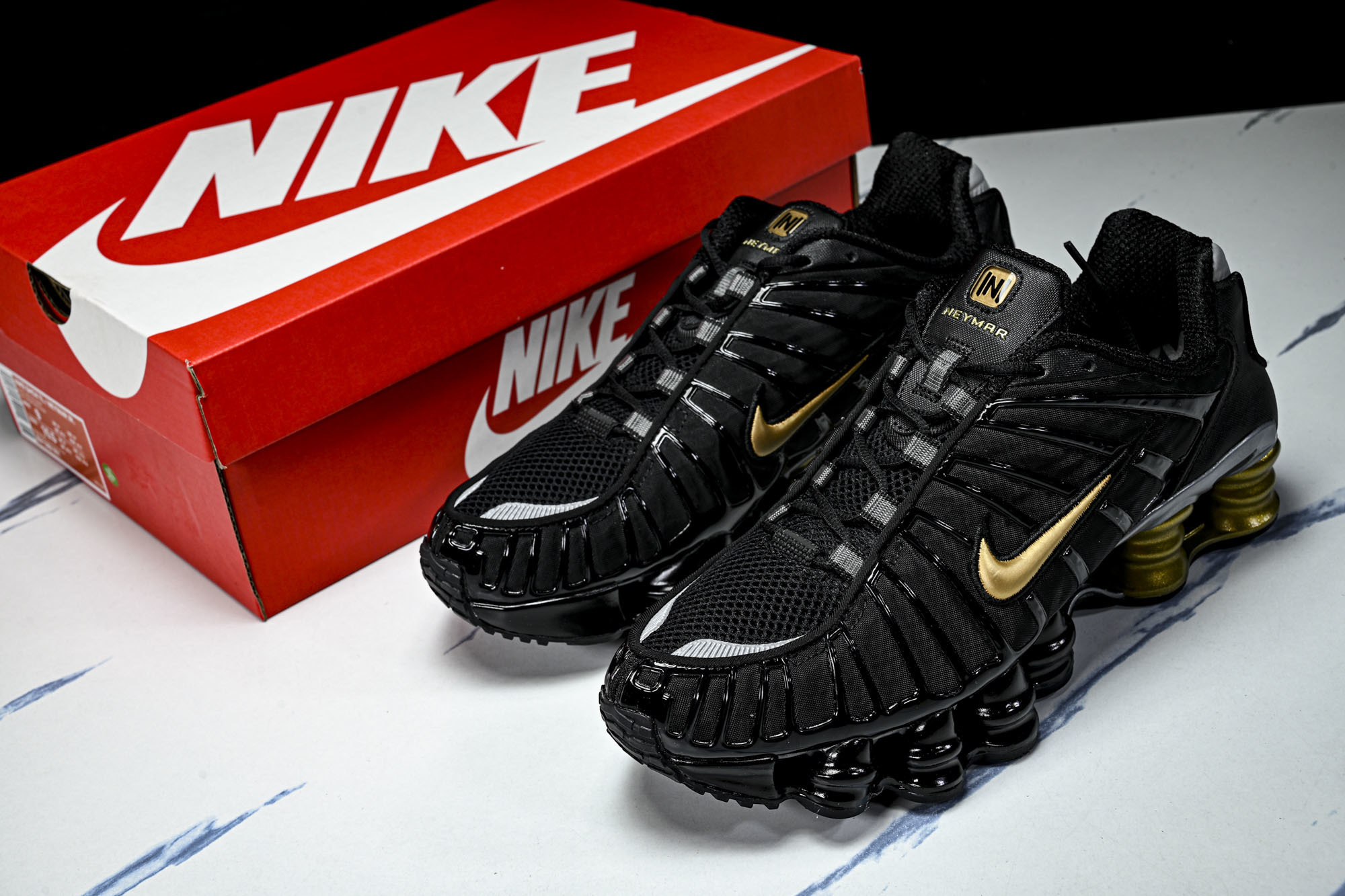 (T2.原厂)Nike SHOX TL耐克男子增高时尚款 缓震轻便透气跑步休闲鞋BV1388 001原版