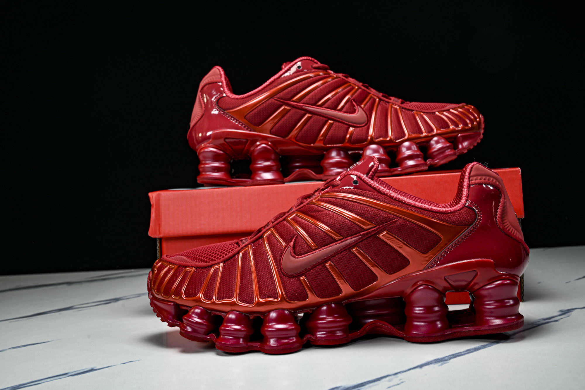(T2.原厂)Nike SHOX TL耐克男子增高时尚款 缓震轻便透气跑步休闲鞋 IB1087 600原