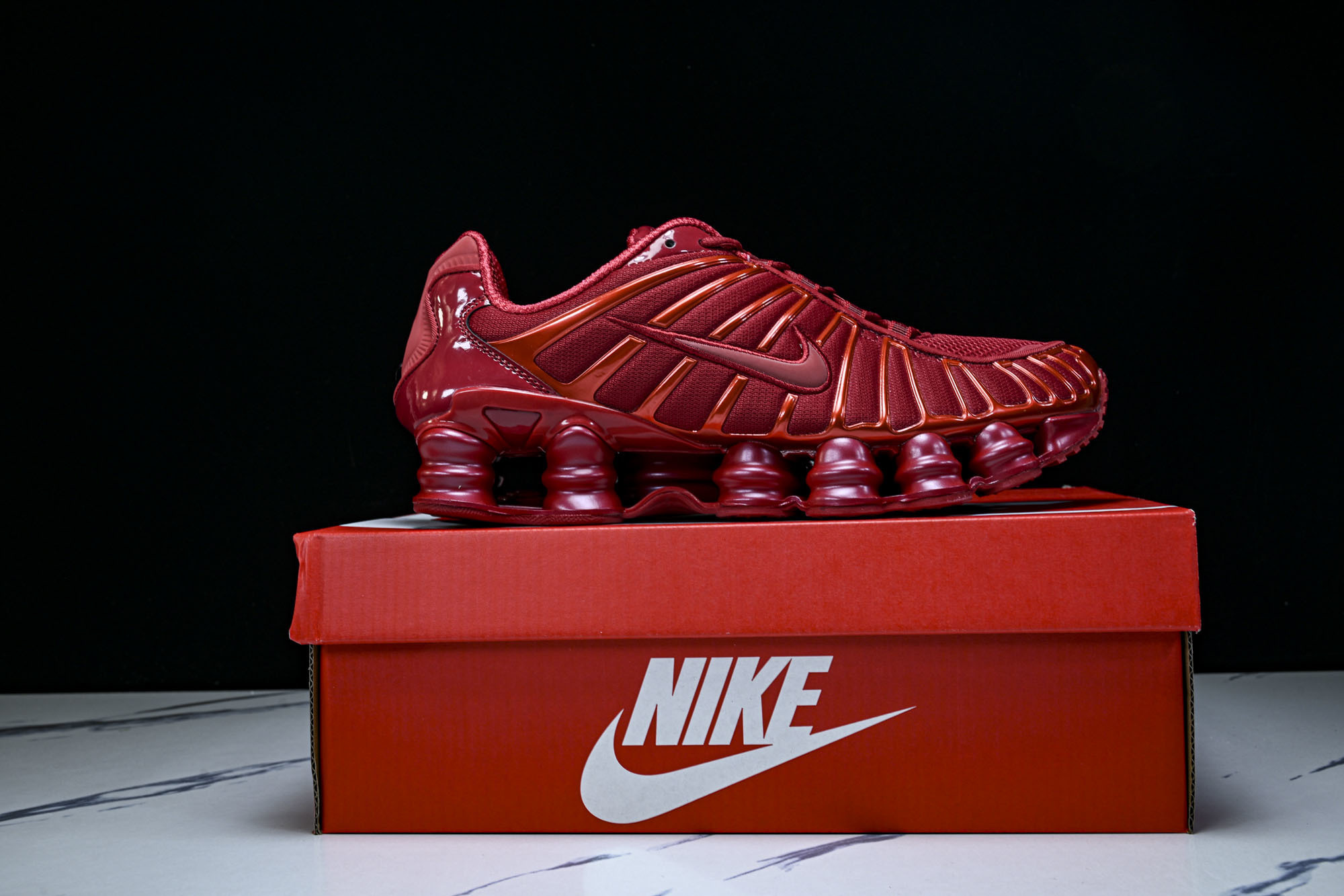 (T2.原厂)Nike SHOX TL耐克男子增高时尚款 缓震轻便透气跑步休闲鞋 IB1087 600原
