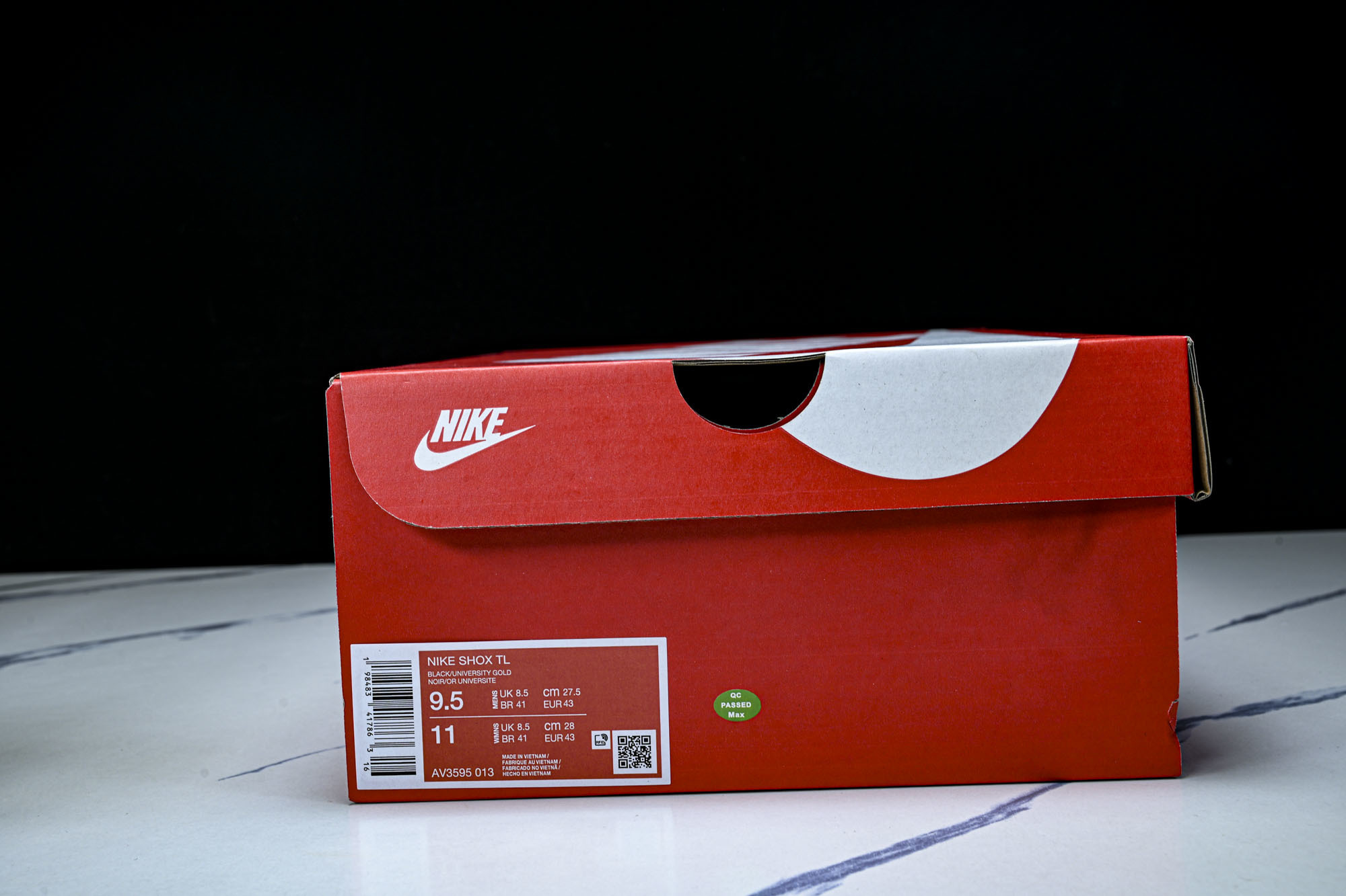 (T2.原厂)Nike SHOX TL耐克男子增高时尚款 缓震轻便透气跑步休闲鞋 AV3595 013原